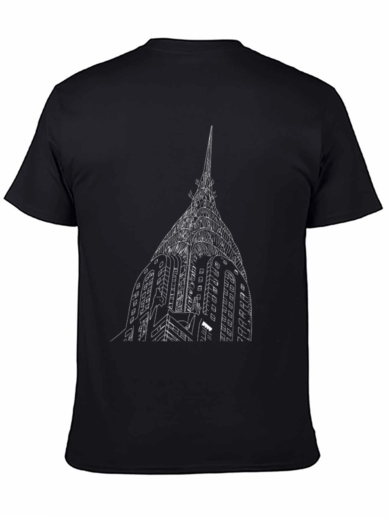 Chrysler Building Graphic Tee - Classic Black T-Shirt