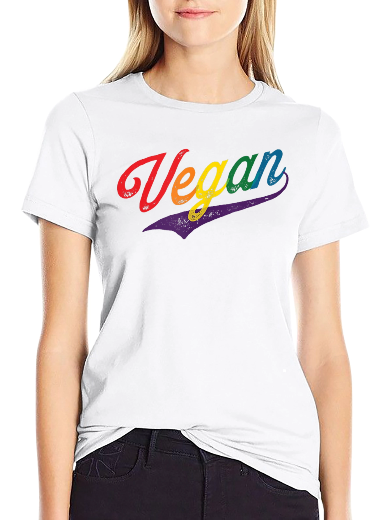 Vegan Rainbow Pride T-Shirt