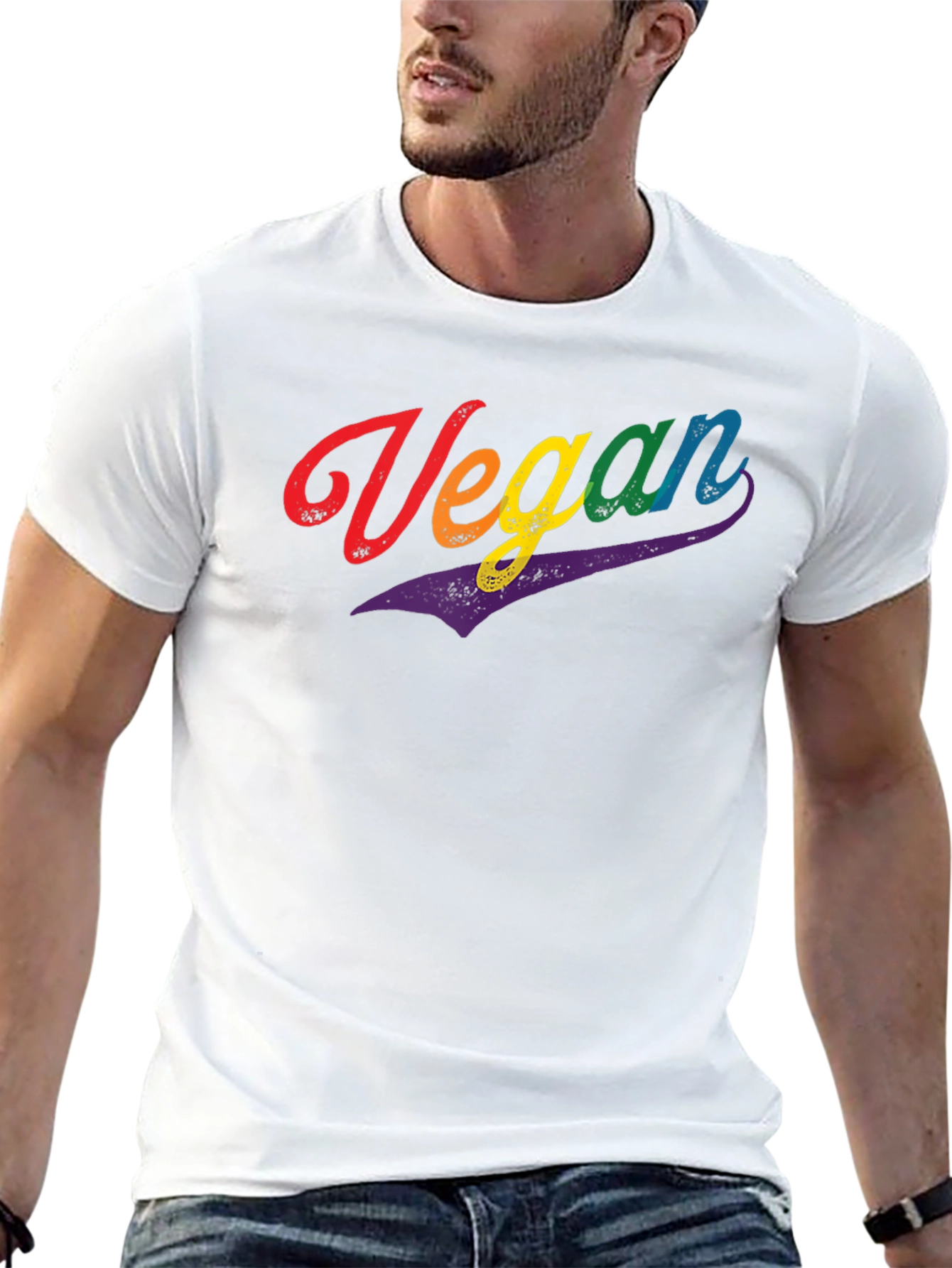 Vegan Rainbow Pride T-Shirt