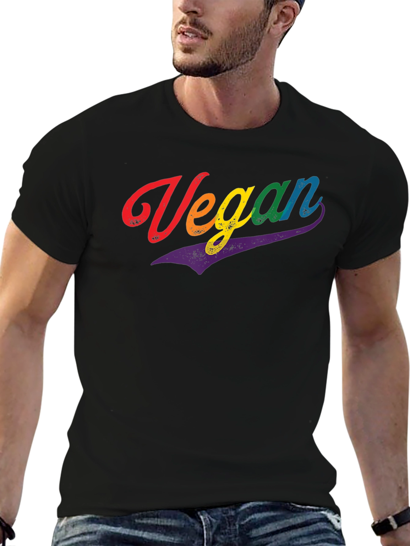 Vegan Rainbow Pride T-Shirt