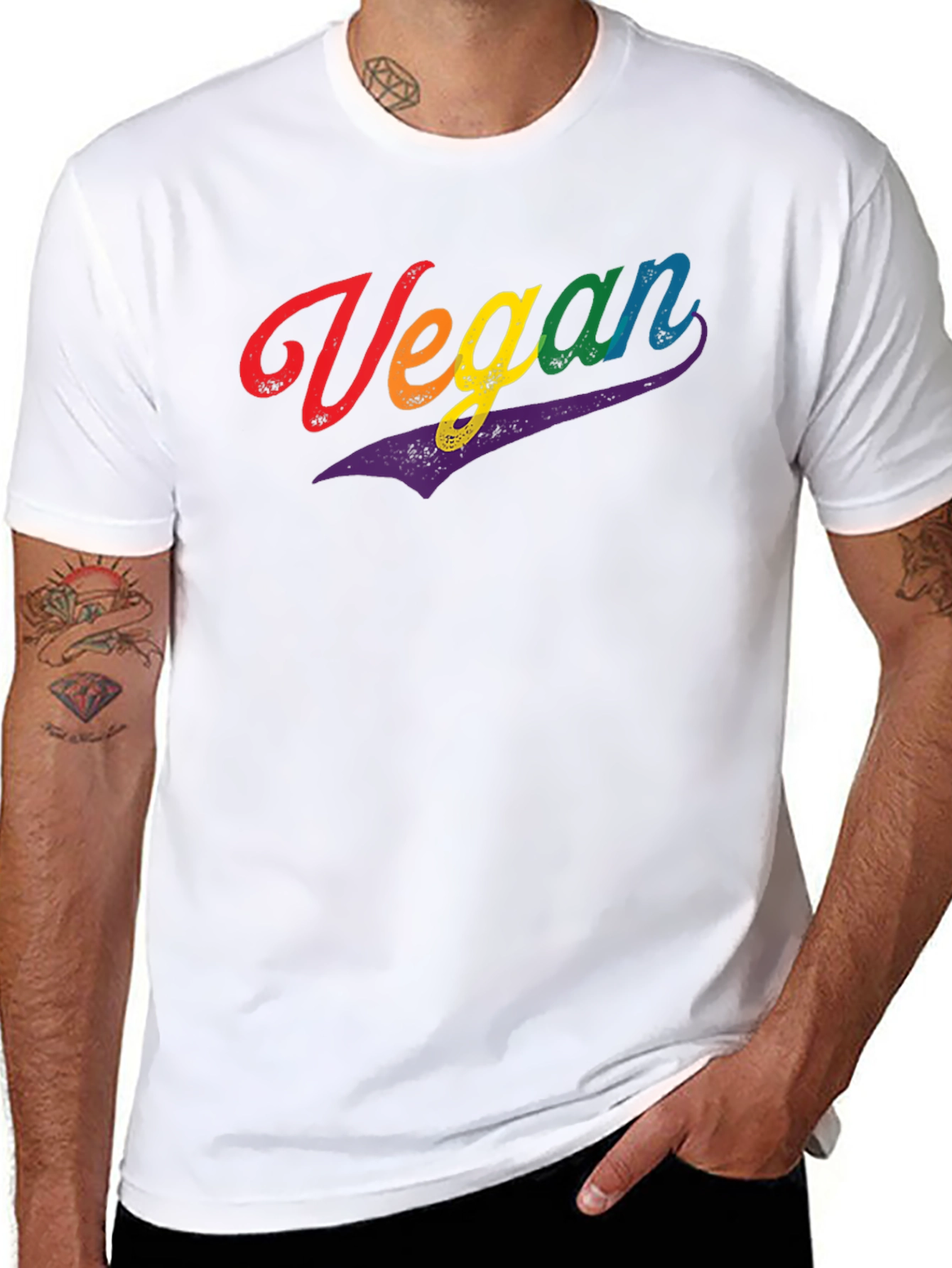 Vegan Rainbow Pride T-Shirt