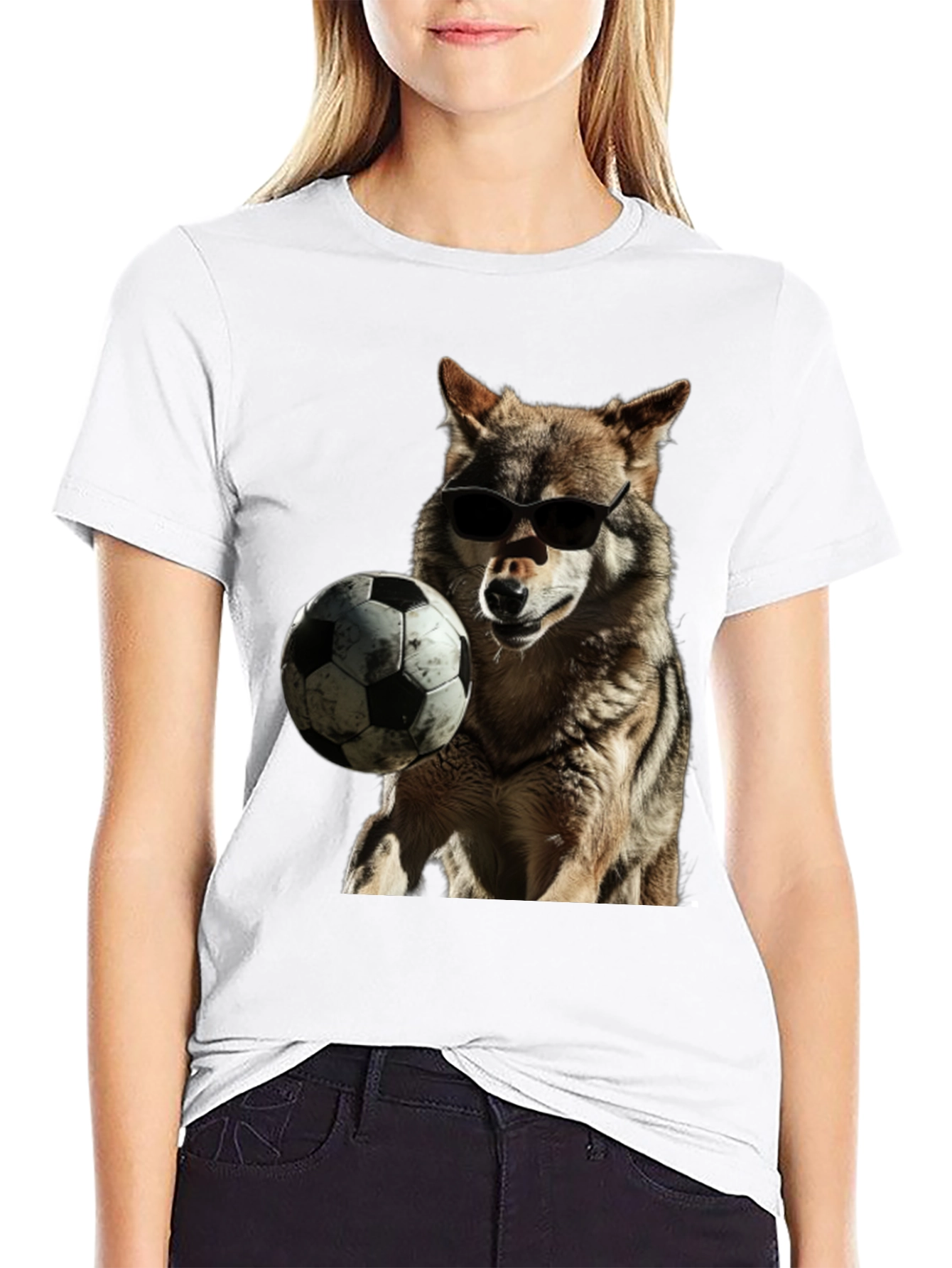 Cool Wolf Soccer T-Shirt