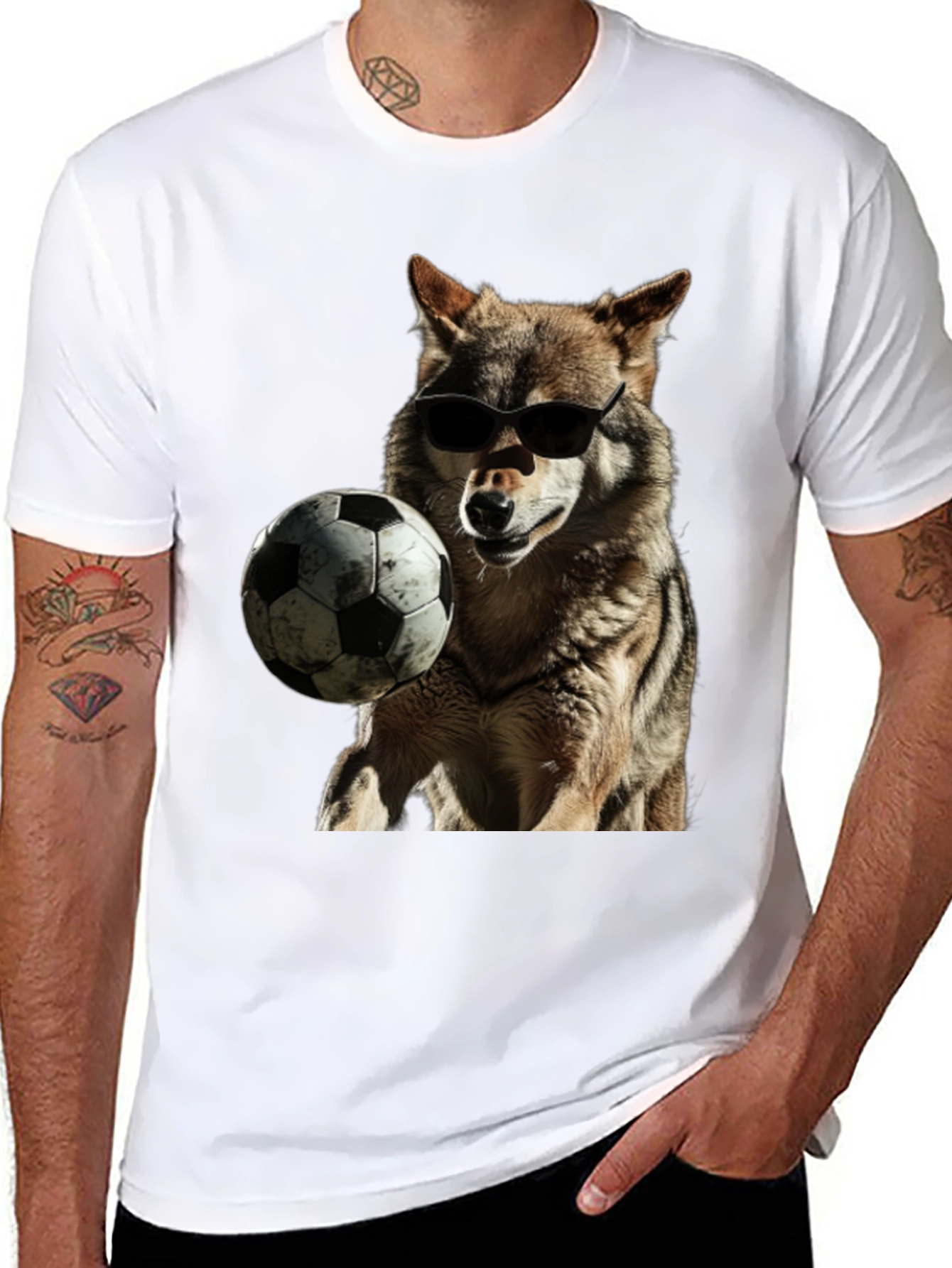 Cool Wolf Soccer T-Shirt
