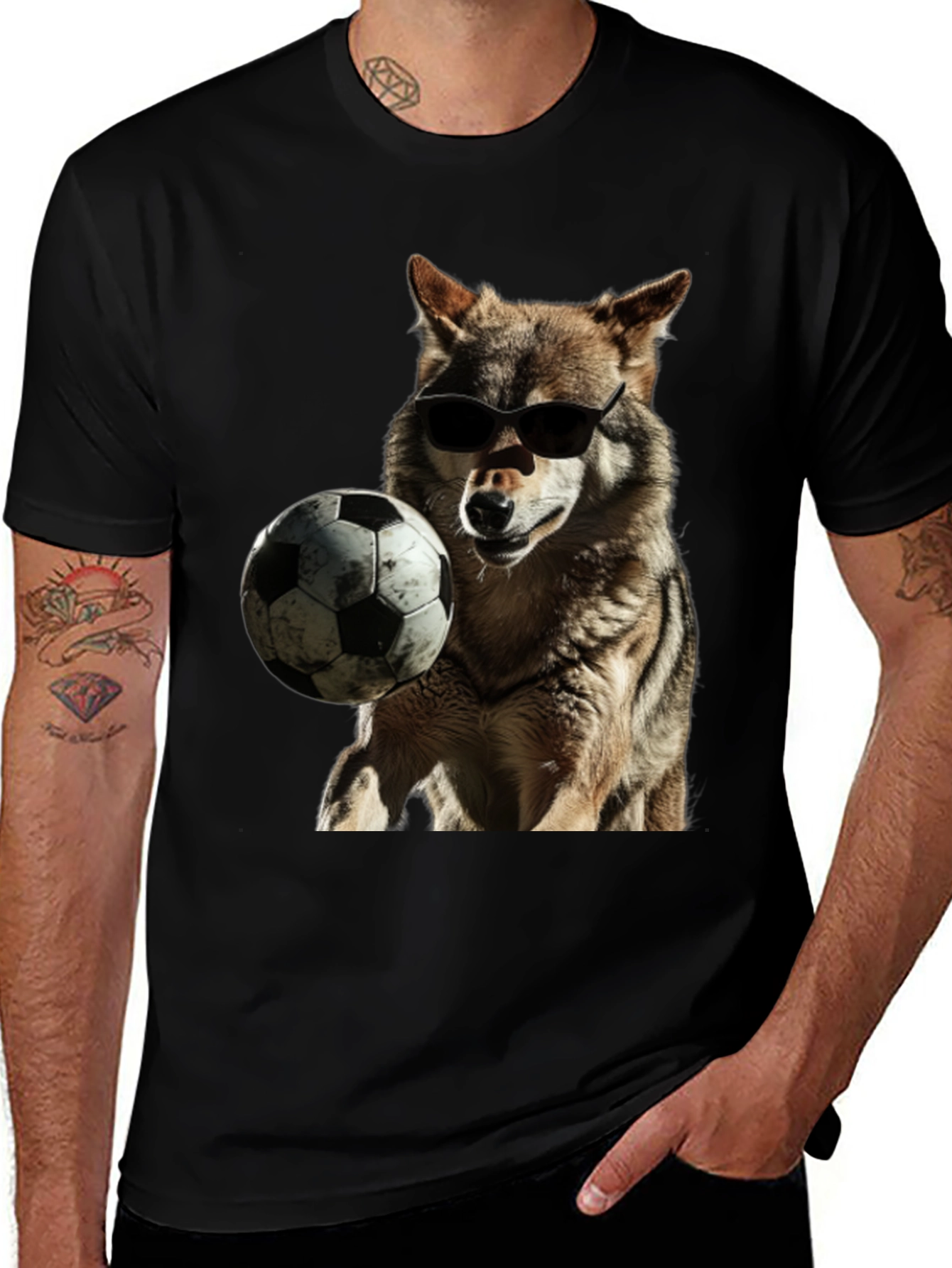 Cool Wolf Soccer T-Shirt