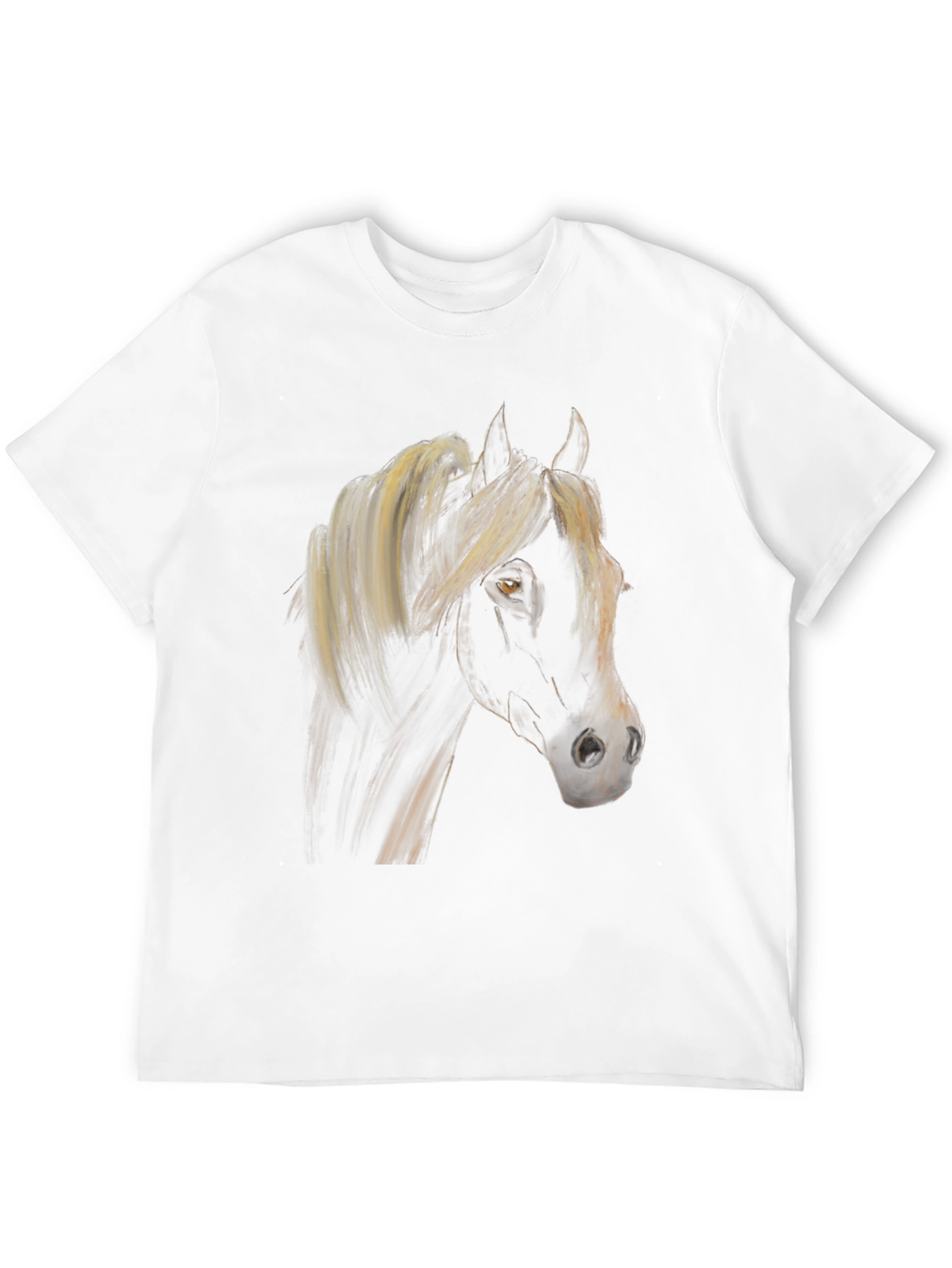 Black Horse Graphic Tee - Stylish Equestrian Shirt