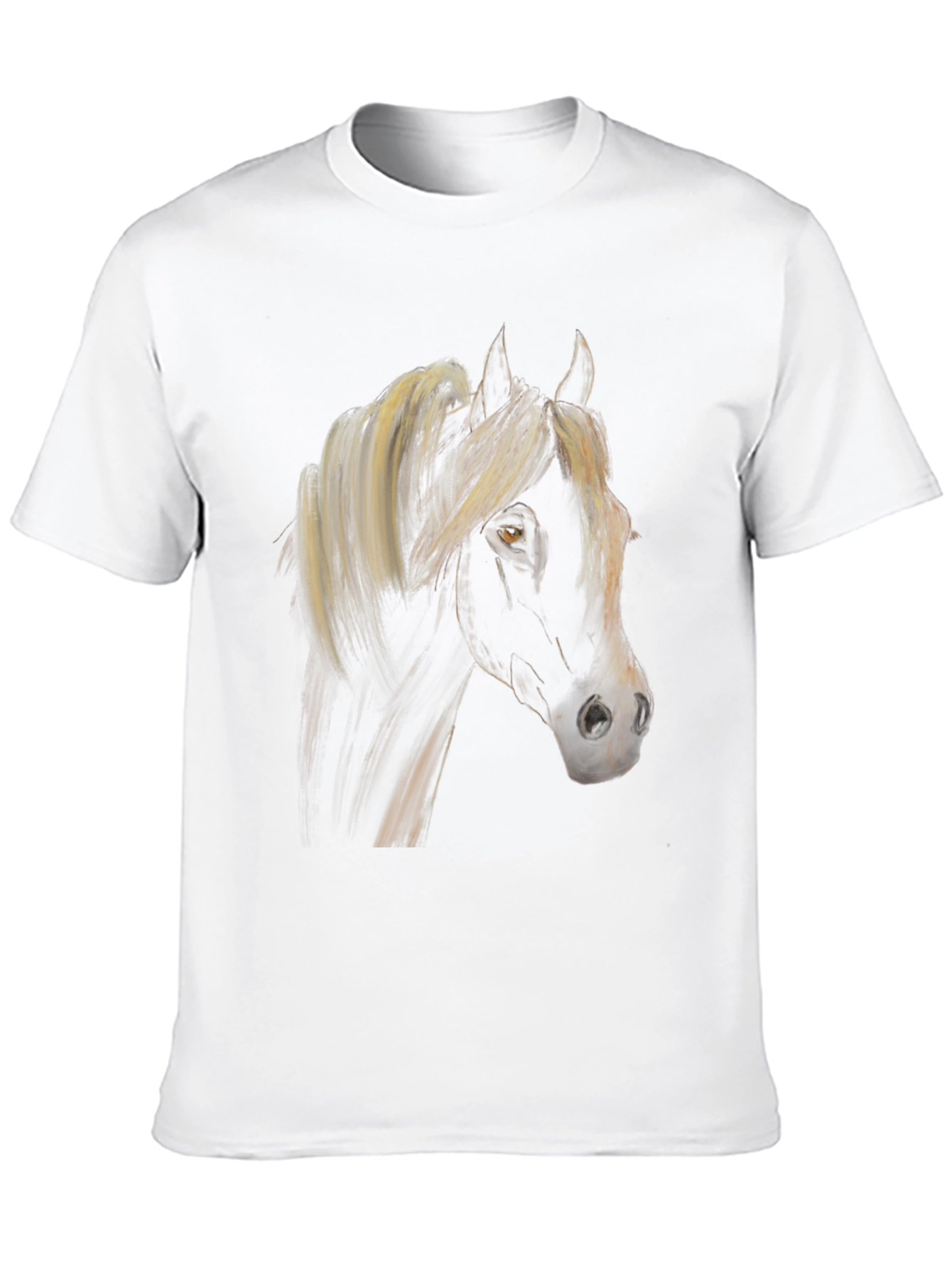 Black Horse Graphic Tee - Stylish Equestrian Shirt