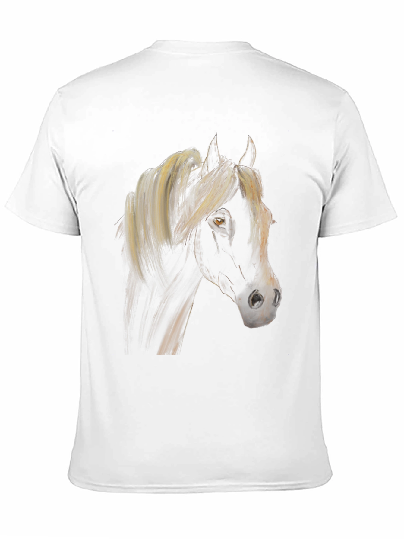 Black Horse Graphic Tee - Stylish Equestrian Shirt