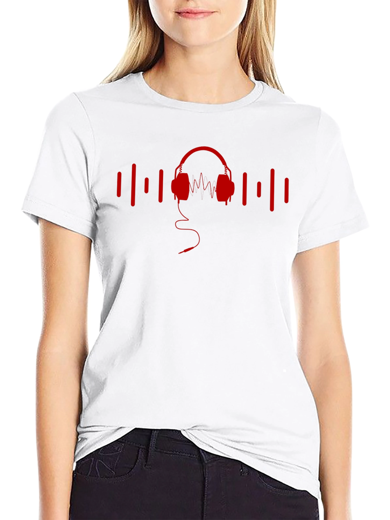 Music Headphone Graphic T-Shirt
