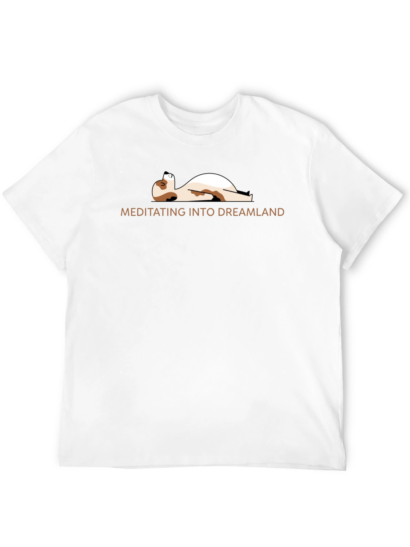 Meditating Dog Graphic Tee - Relaxed Fit