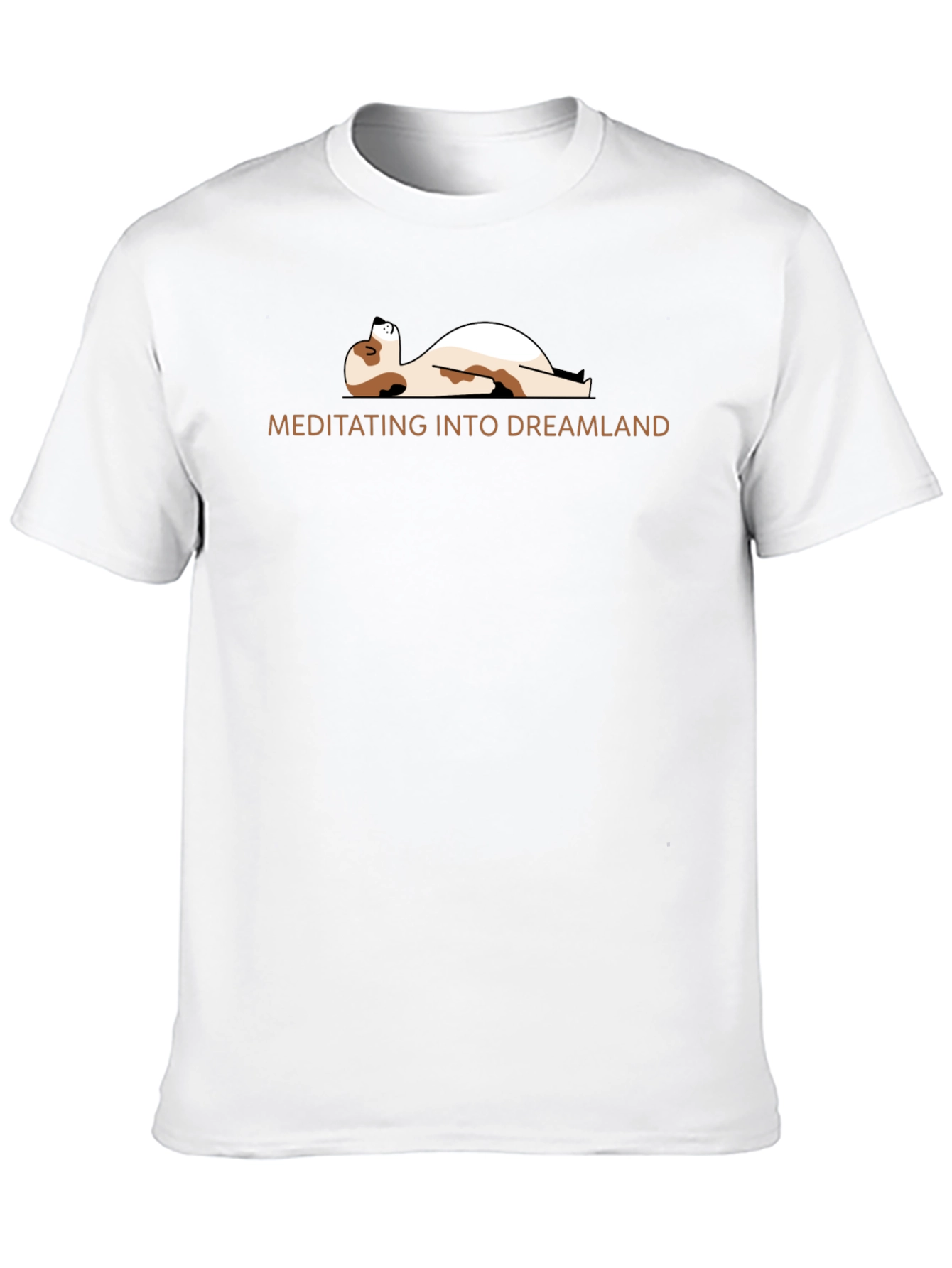 Meditating Dog Graphic Tee - Relaxed Fit