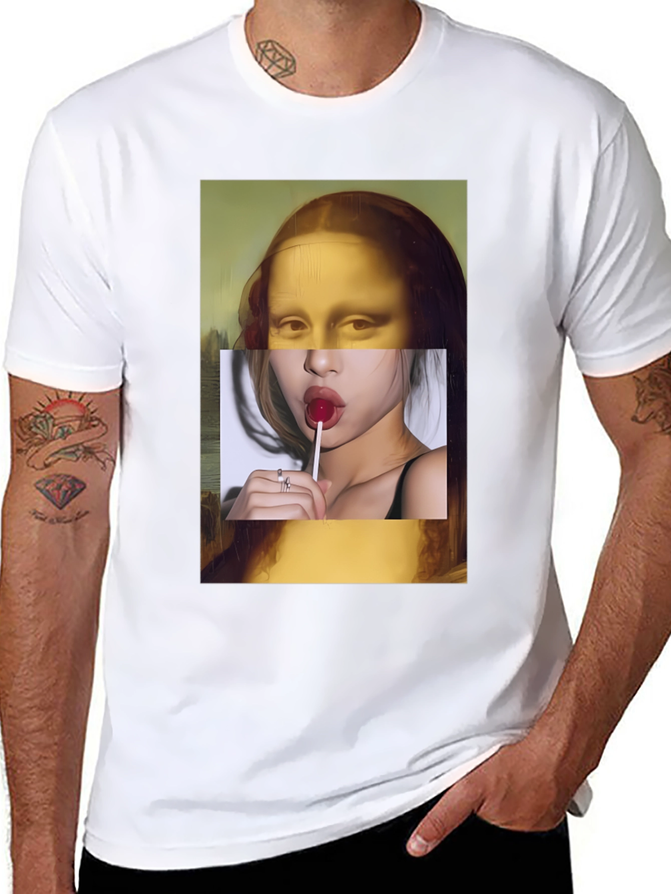 Mona Lisa Meets Modern Tee