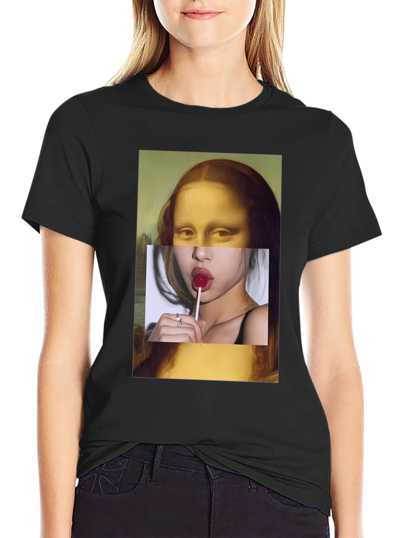 Mona Lisa Meets Modern Tee