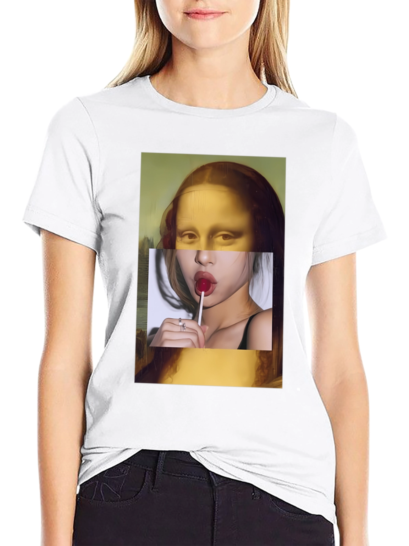 Mona Lisa Meets Modern Tee