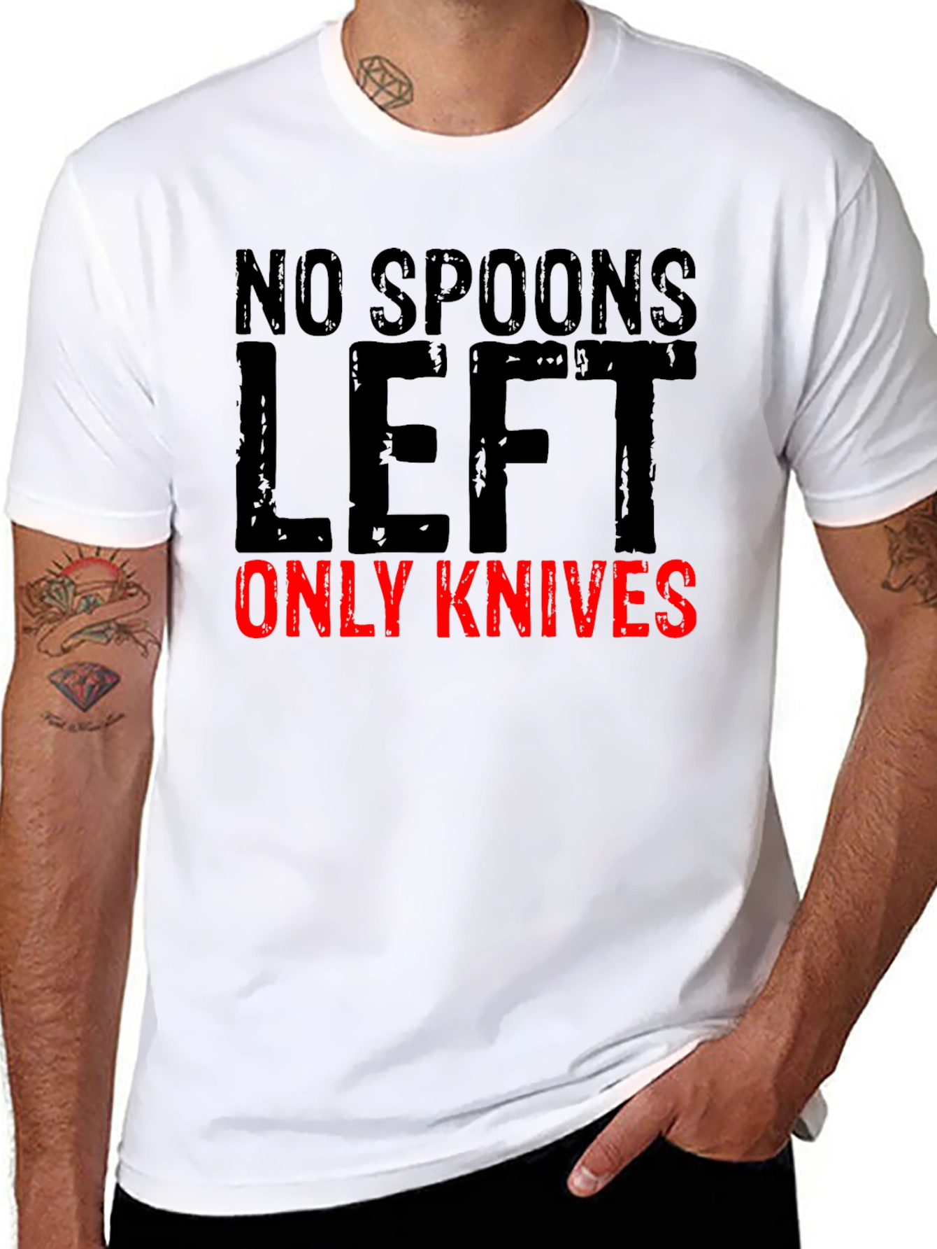 No Spoons Left Only Knives Graphic Tee