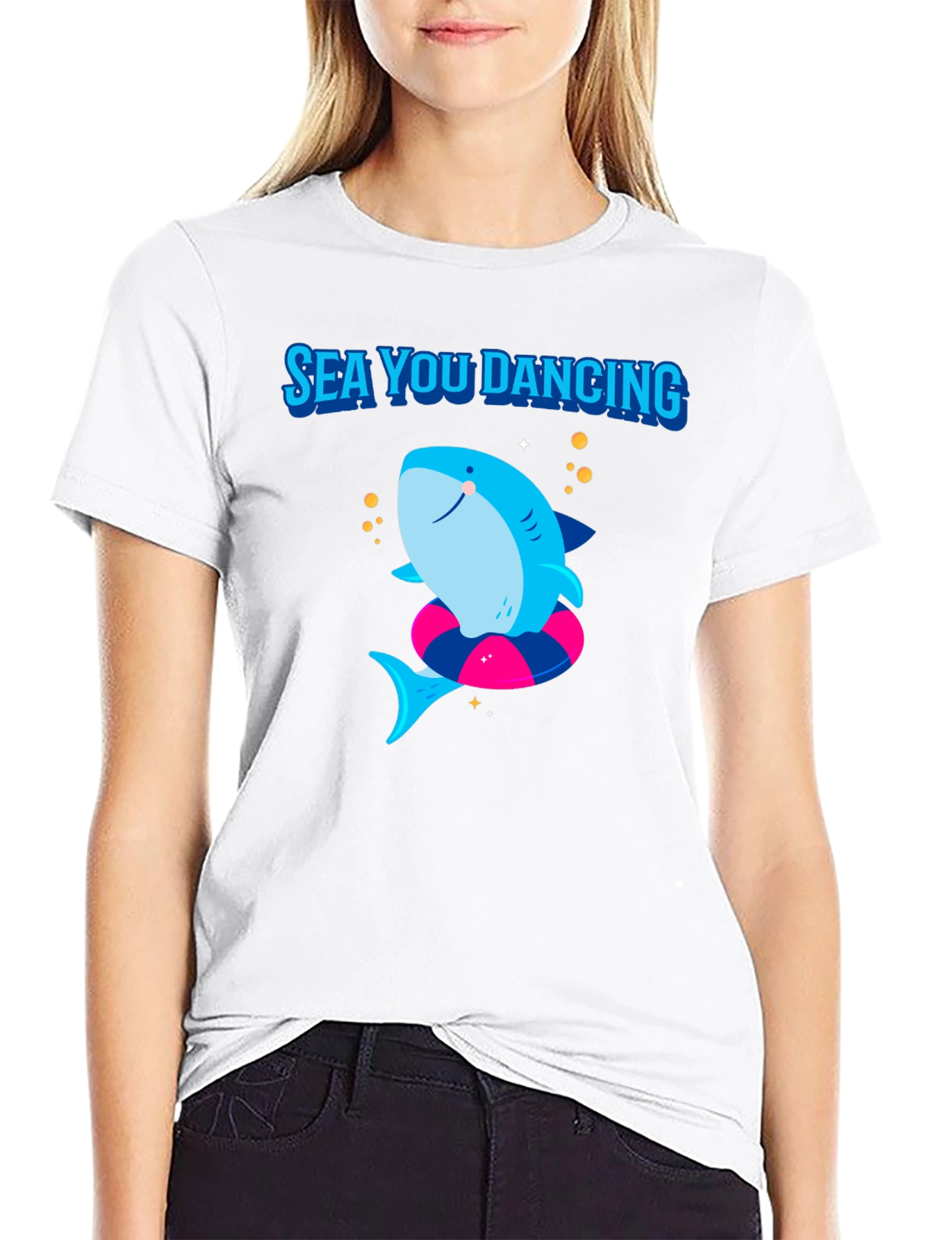 Sea You Dancing Shark Graphic Tee