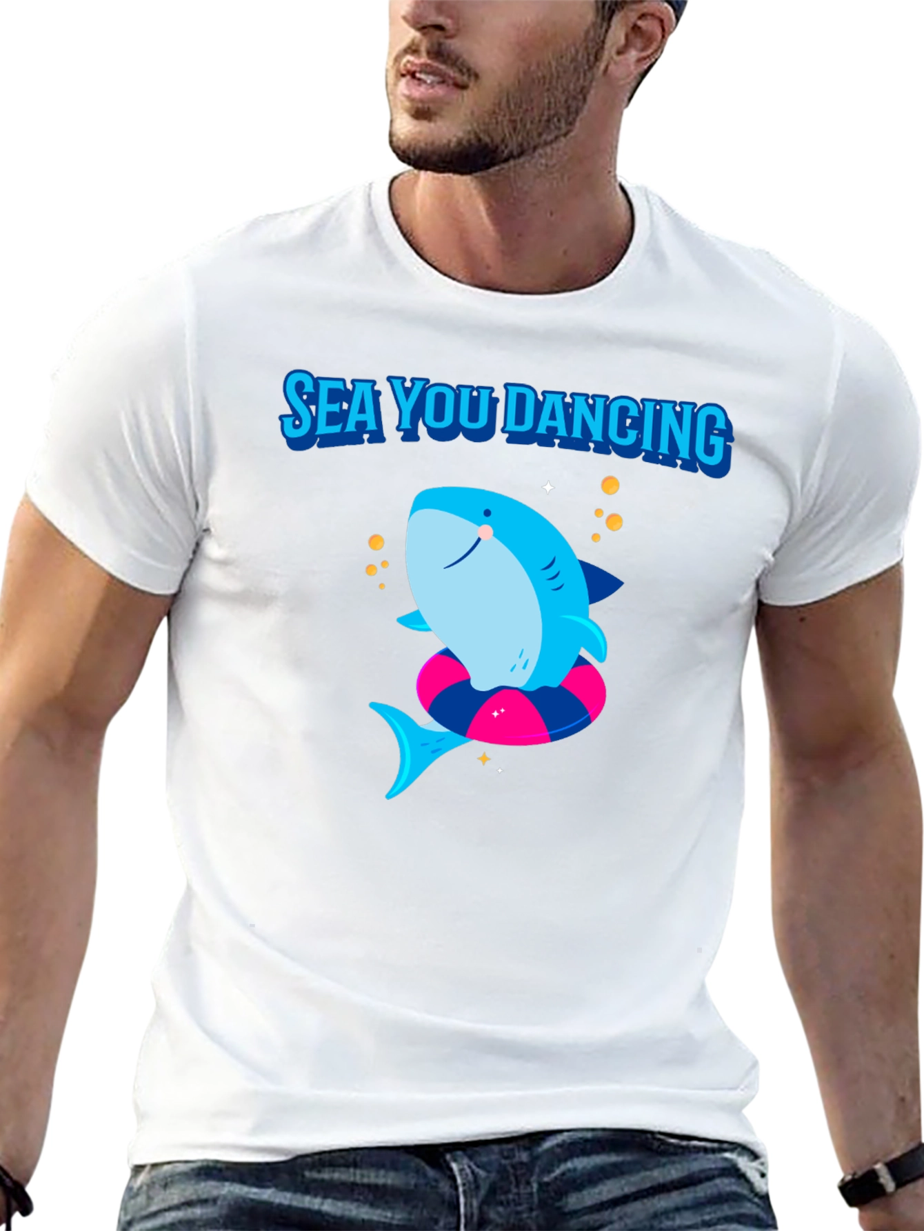 Sea You Dancing Shark Graphic Tee