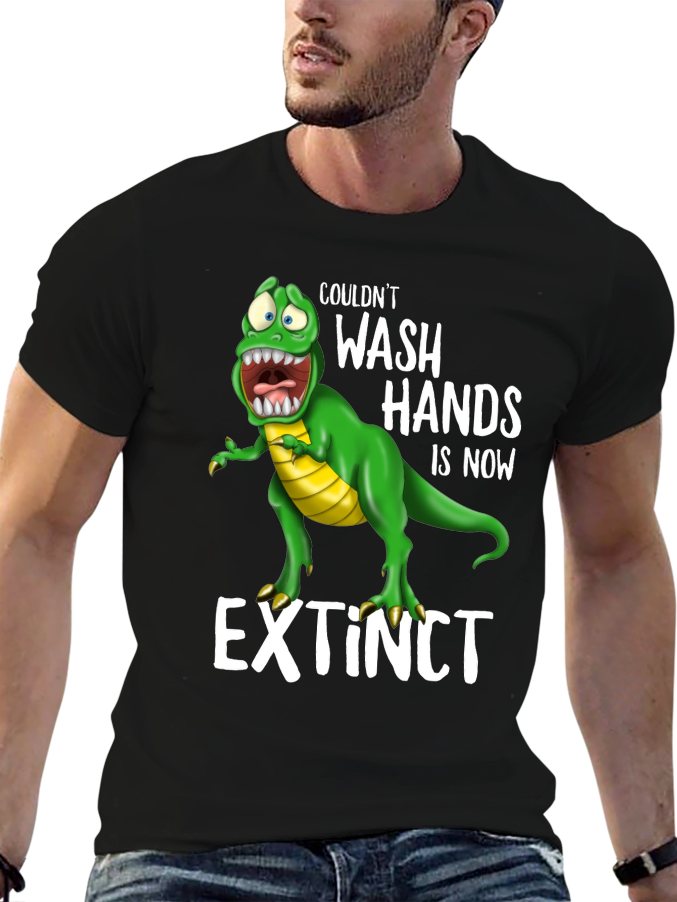 Extinct Dinosaur Wash Hands T-Shirt
