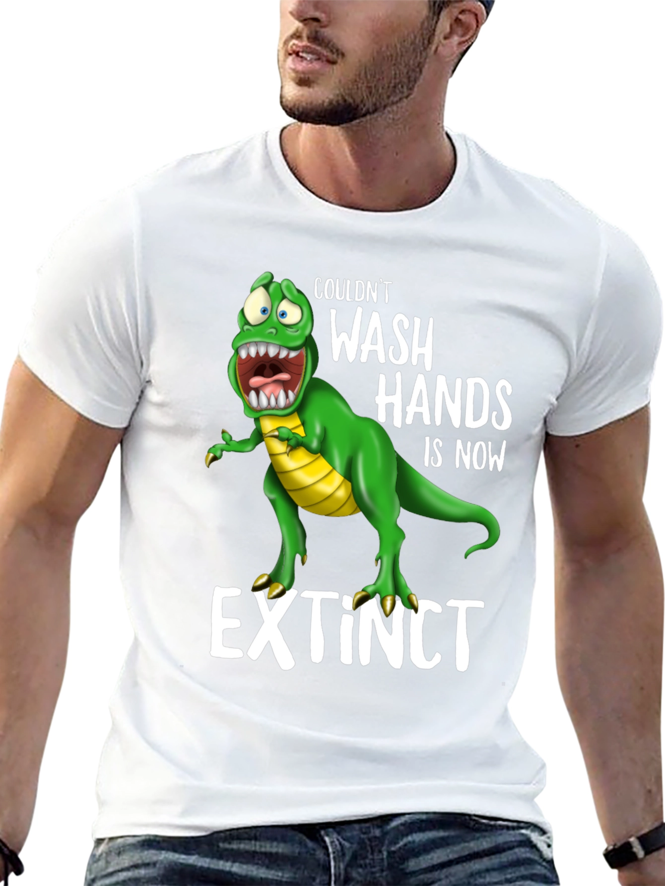 Extinct Dinosaur Wash Hands T-Shirt