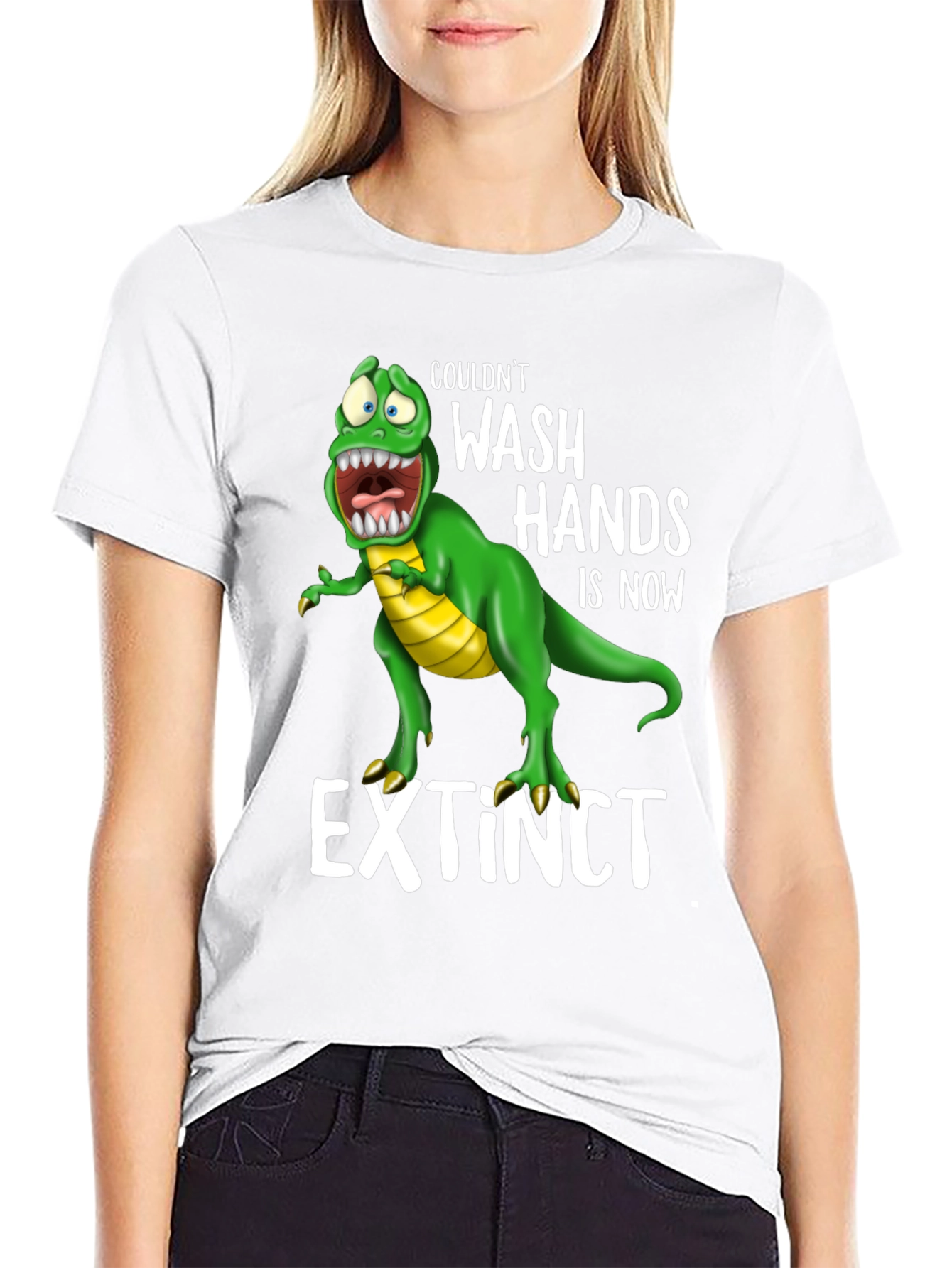 Extinct Dinosaur Wash Hands T-Shirt