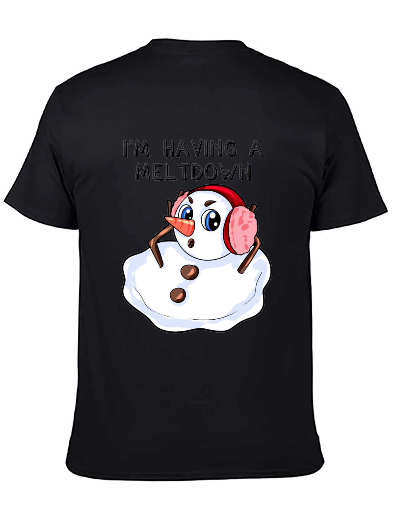 Meltdown Snowman T-Shirt - Funny Holiday Tee