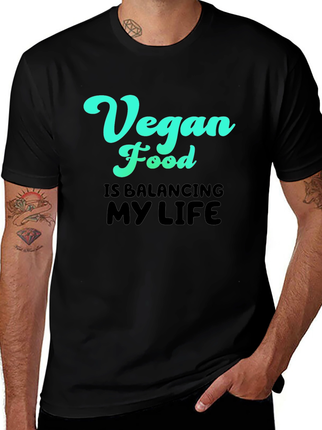 Vegan Food Balancing Life Tee