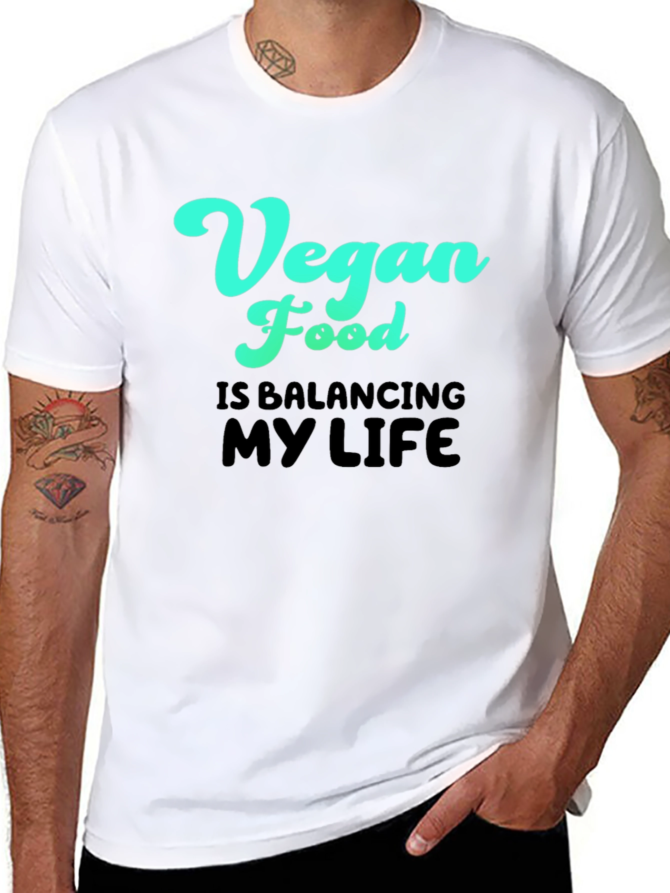 Vegan Food Balancing Life Tee