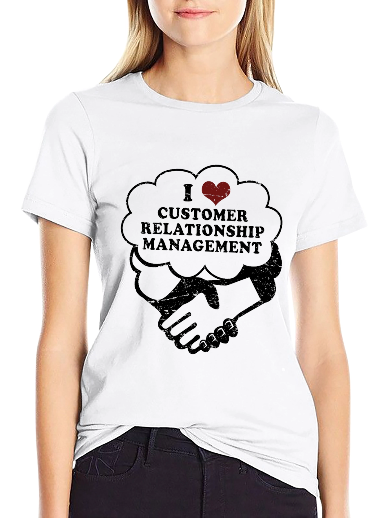 I Heart CRM Black Graphic T-Shirt