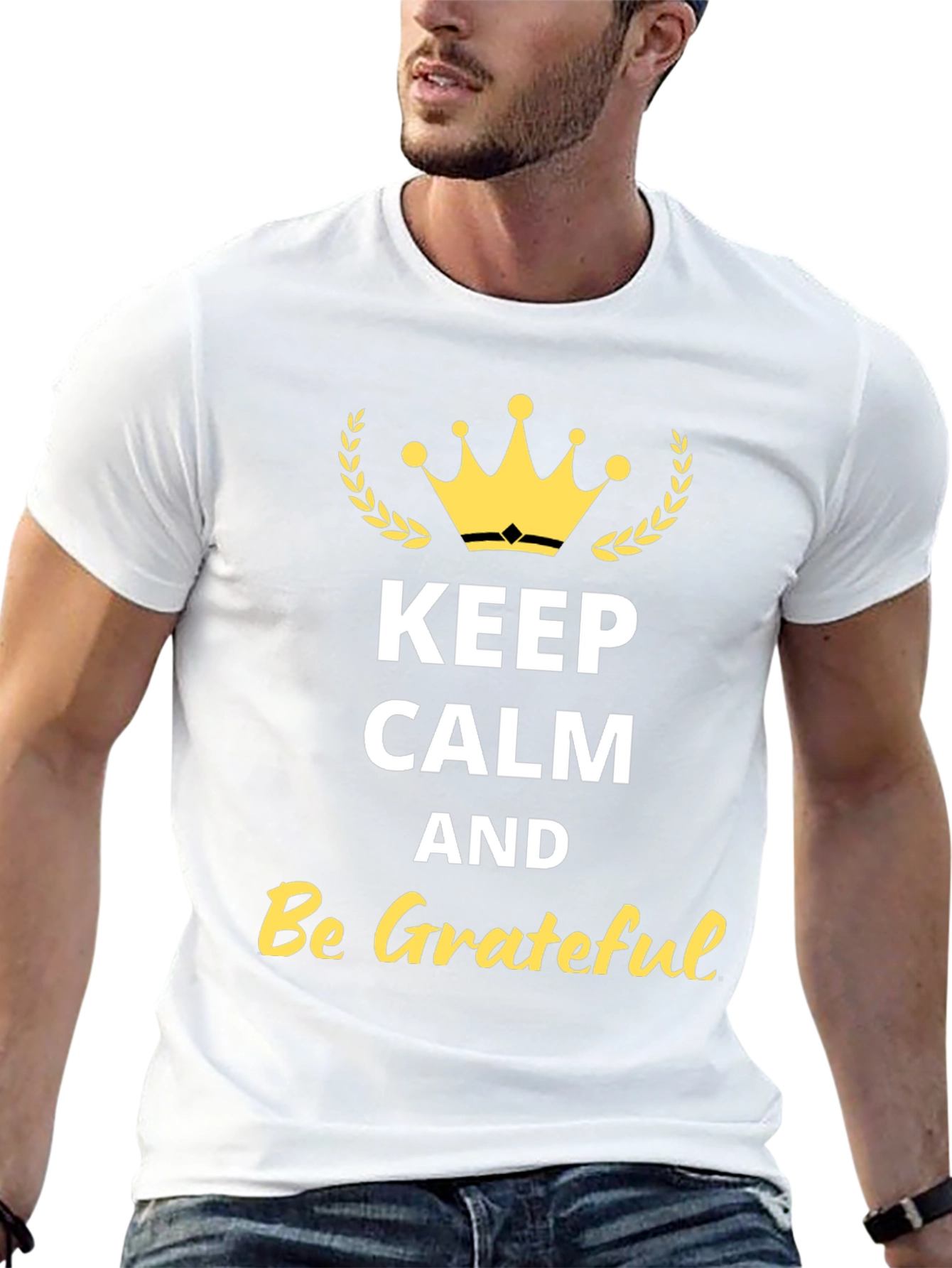 Keep Calm and Be Grateful Graphic Tee