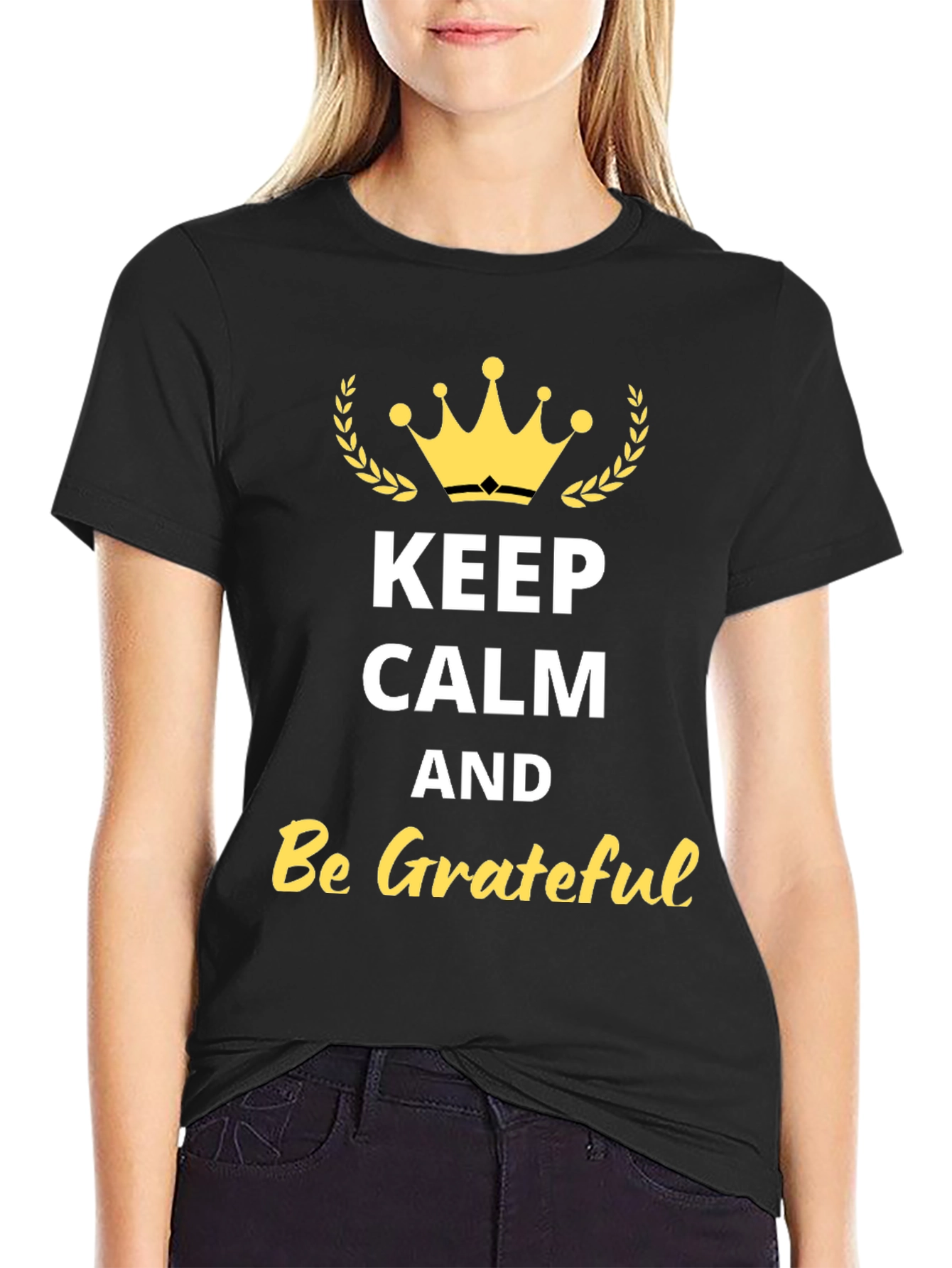 Keep Calm and Be Grateful Graphic Tee