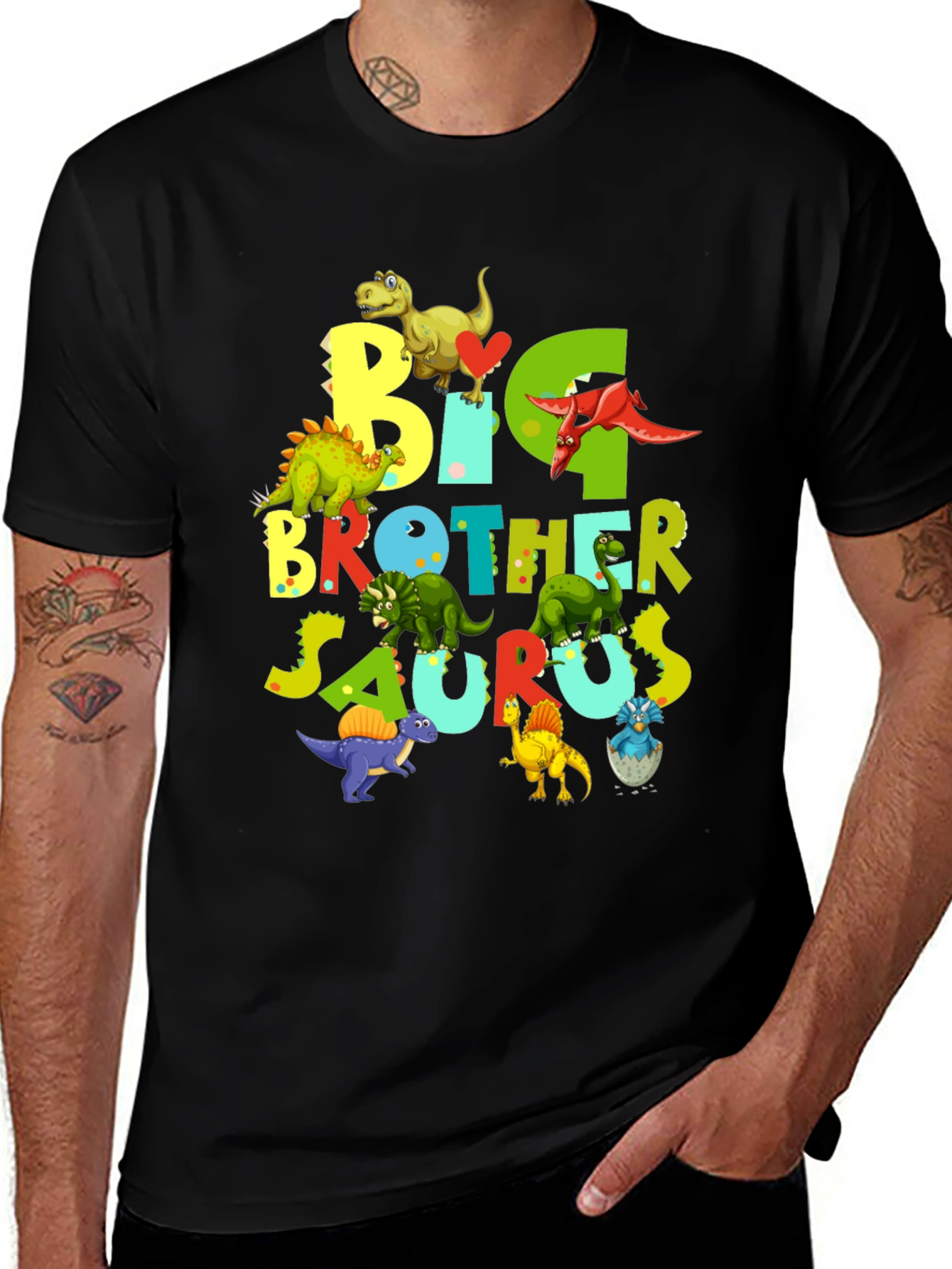 Big Brother Saurus Dinosaur T-Shirt