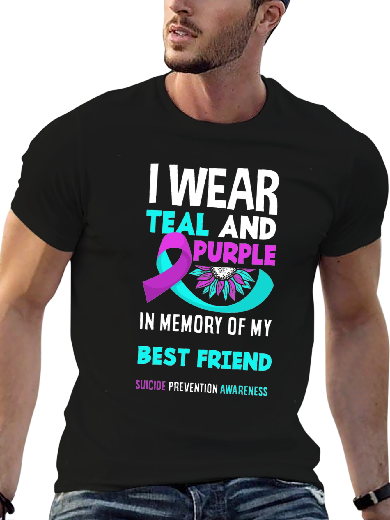 Teal & Purple Suicide Prevention Awareness T-Shirt