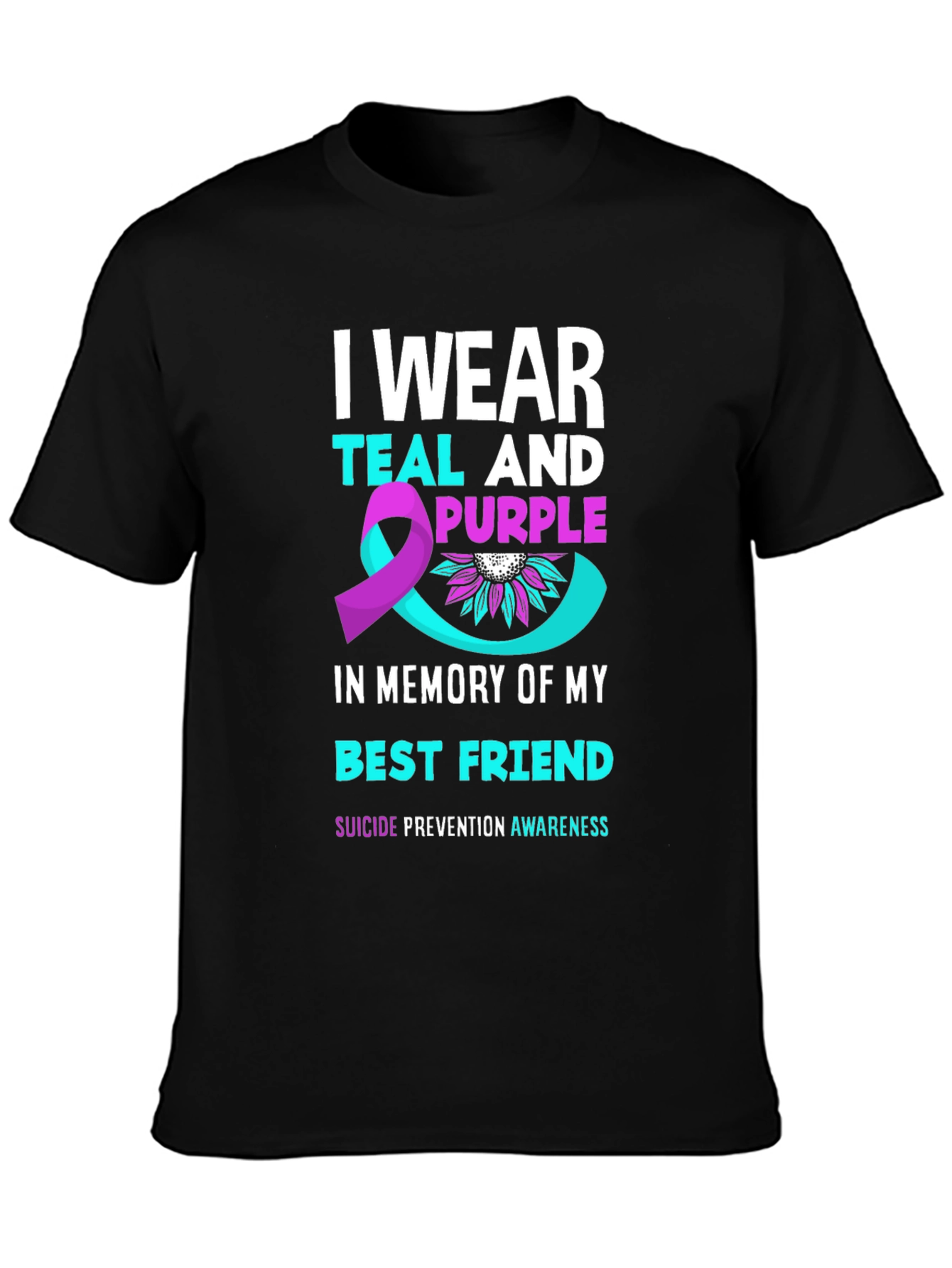Teal & Purple Suicide Prevention Awareness T-Shirt