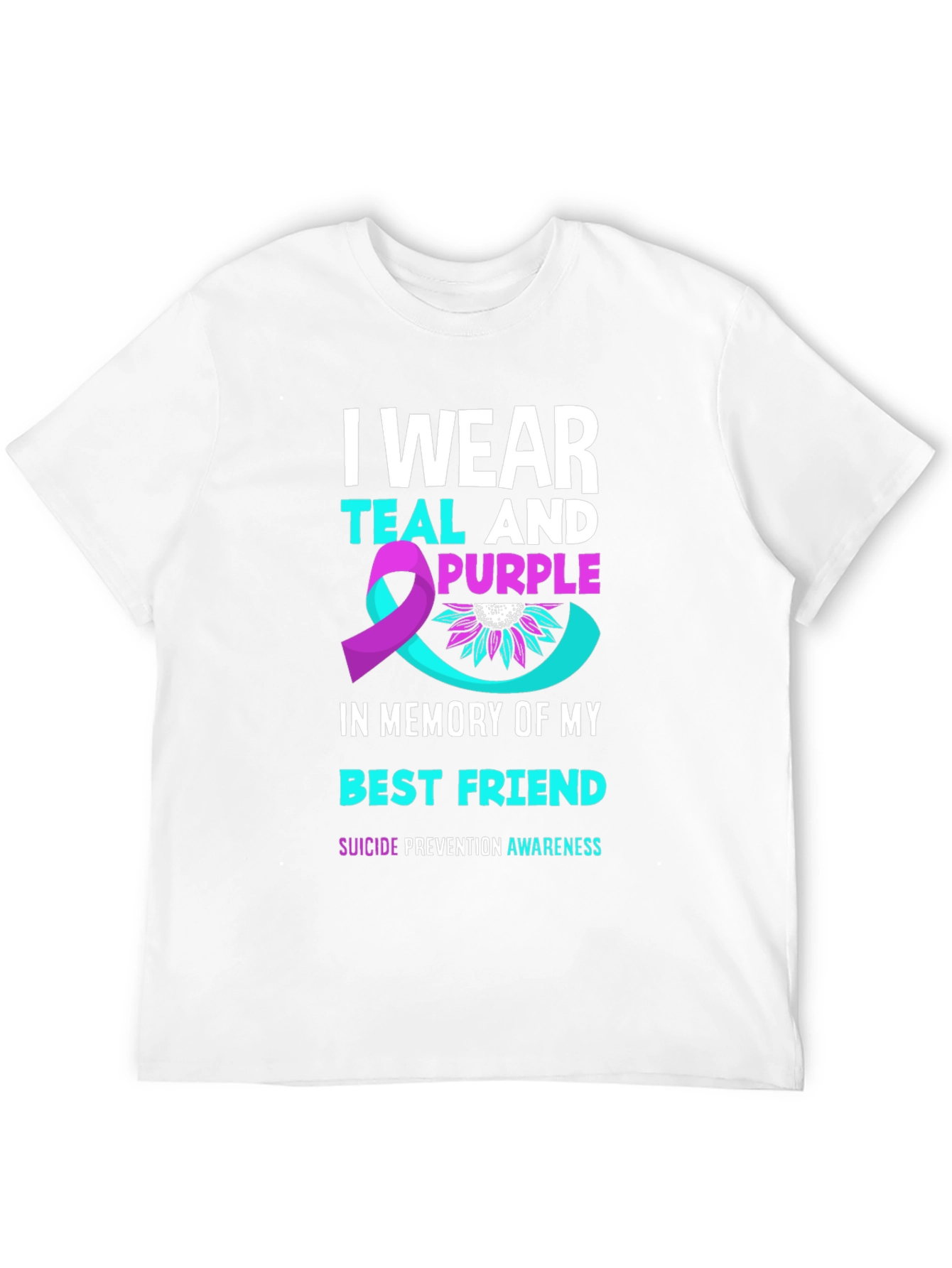 Teal & Purple Suicide Prevention Awareness T-Shirt