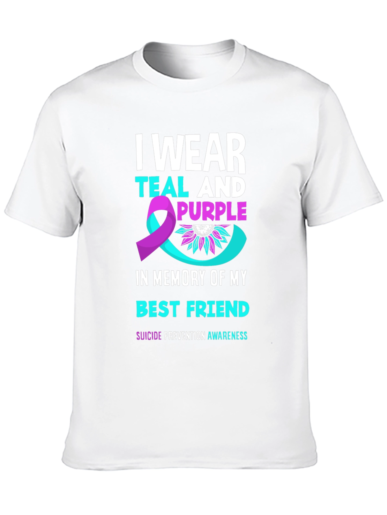 Teal & Purple Suicide Prevention Awareness T-Shirt