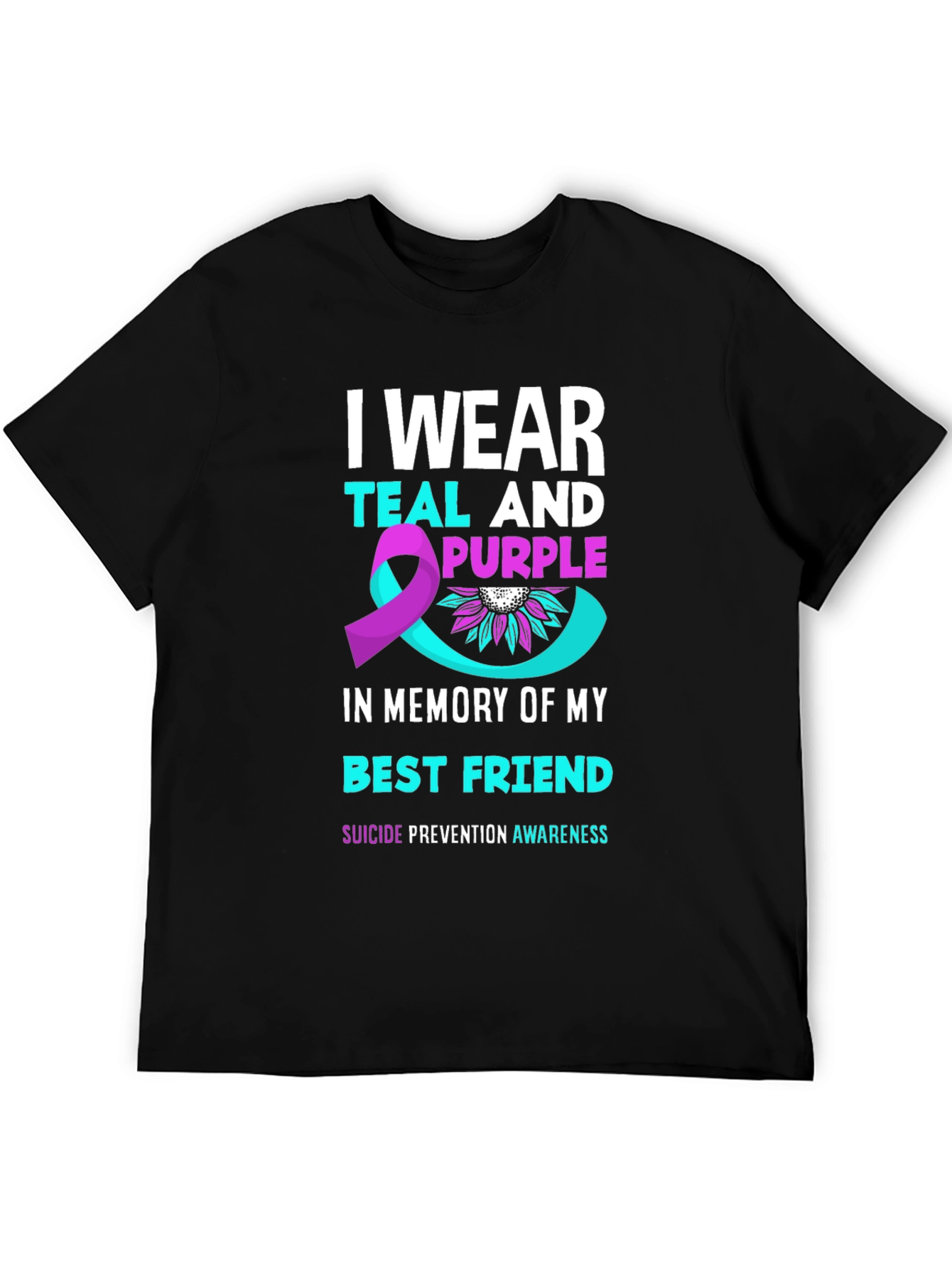 Teal & Purple Suicide Prevention Awareness T-Shirt