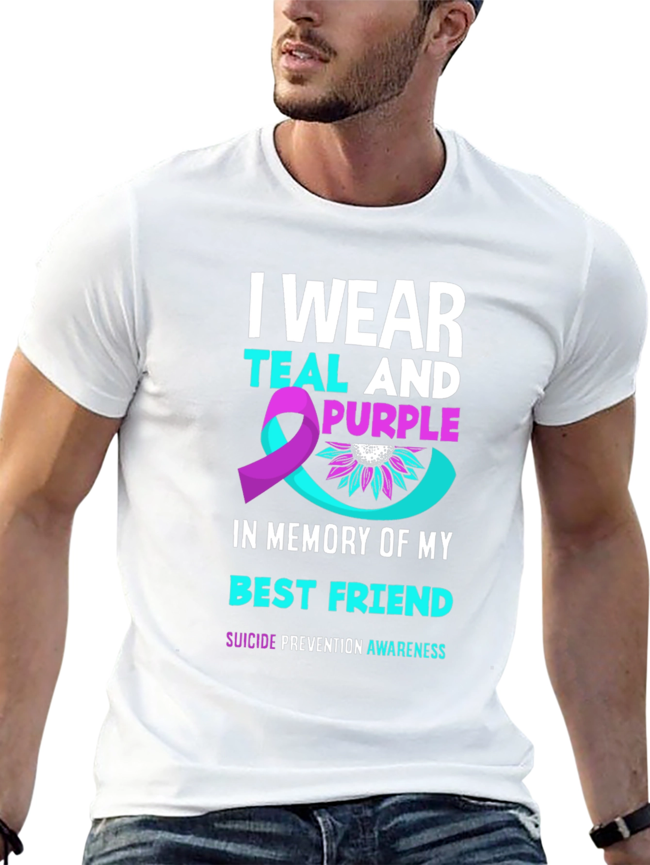 Teal & Purple Suicide Prevention Awareness T-Shirt