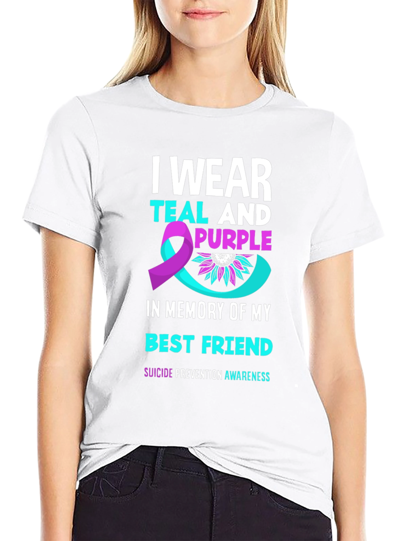 Teal & Purple Suicide Prevention Awareness T-Shirt