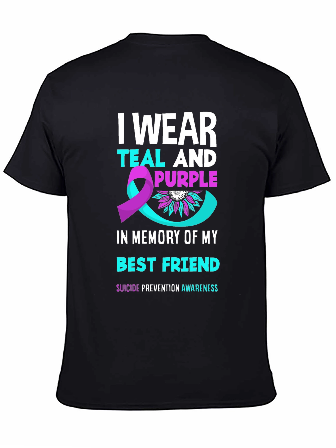 Teal & Purple Suicide Prevention Awareness T-Shirt