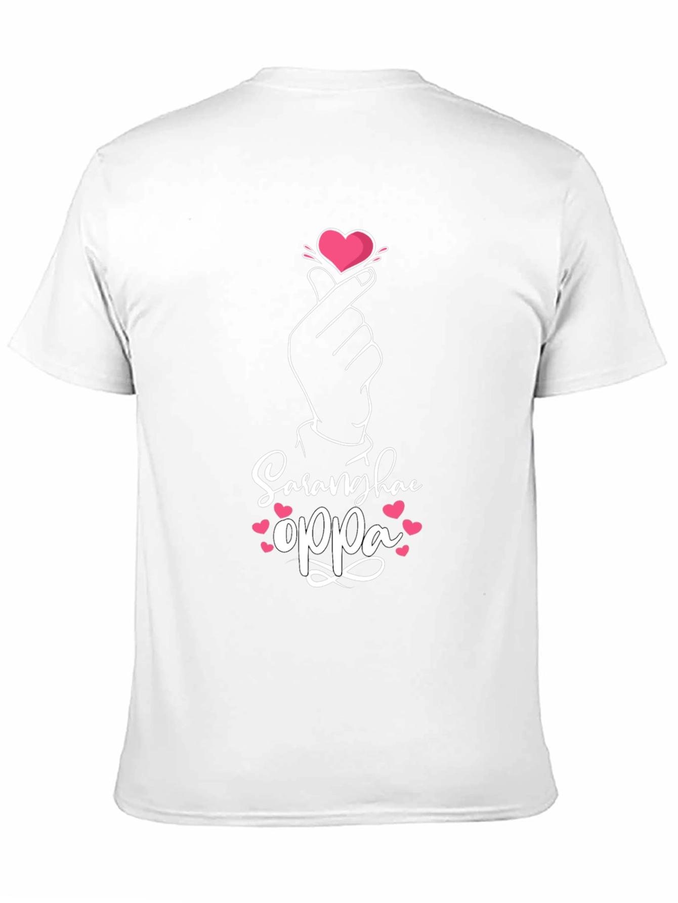 Saranghae Oppa T-Shirt - Korean Love Gesture