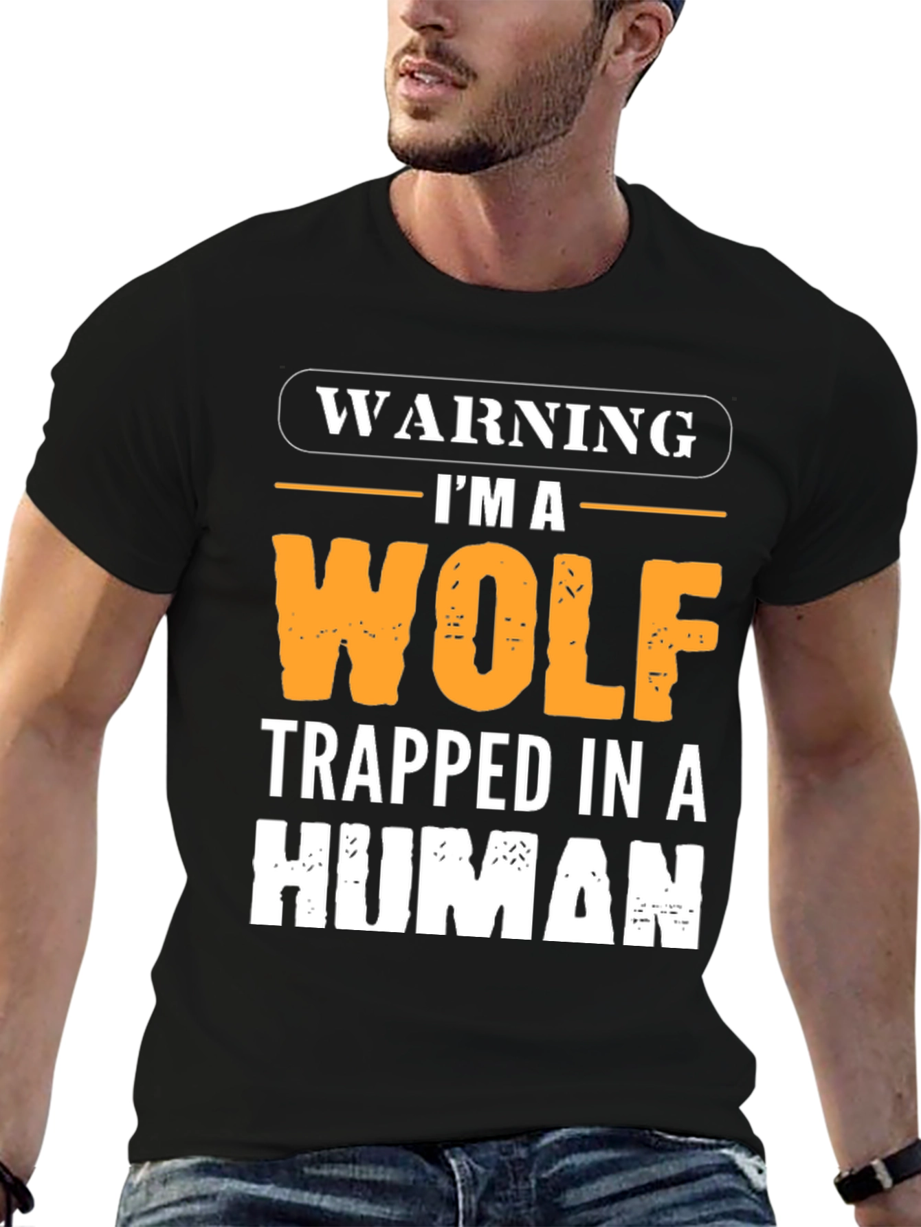 Warning Im a Wolf Trapped in a Human T-Shirt