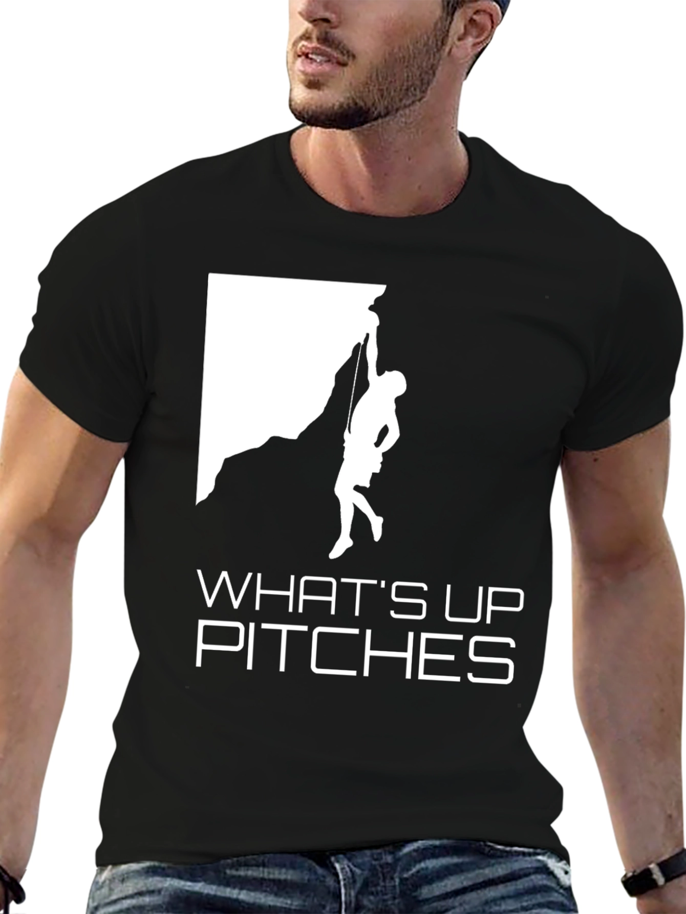 Whats Up Pitches Climbing T-Shirt