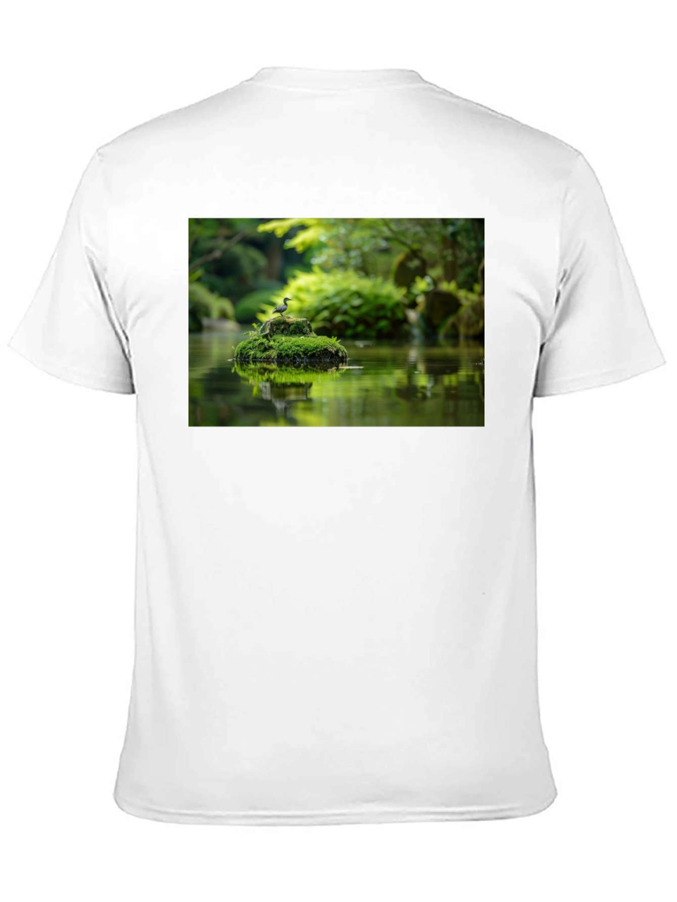 Nature Pond Graphic Black Tee