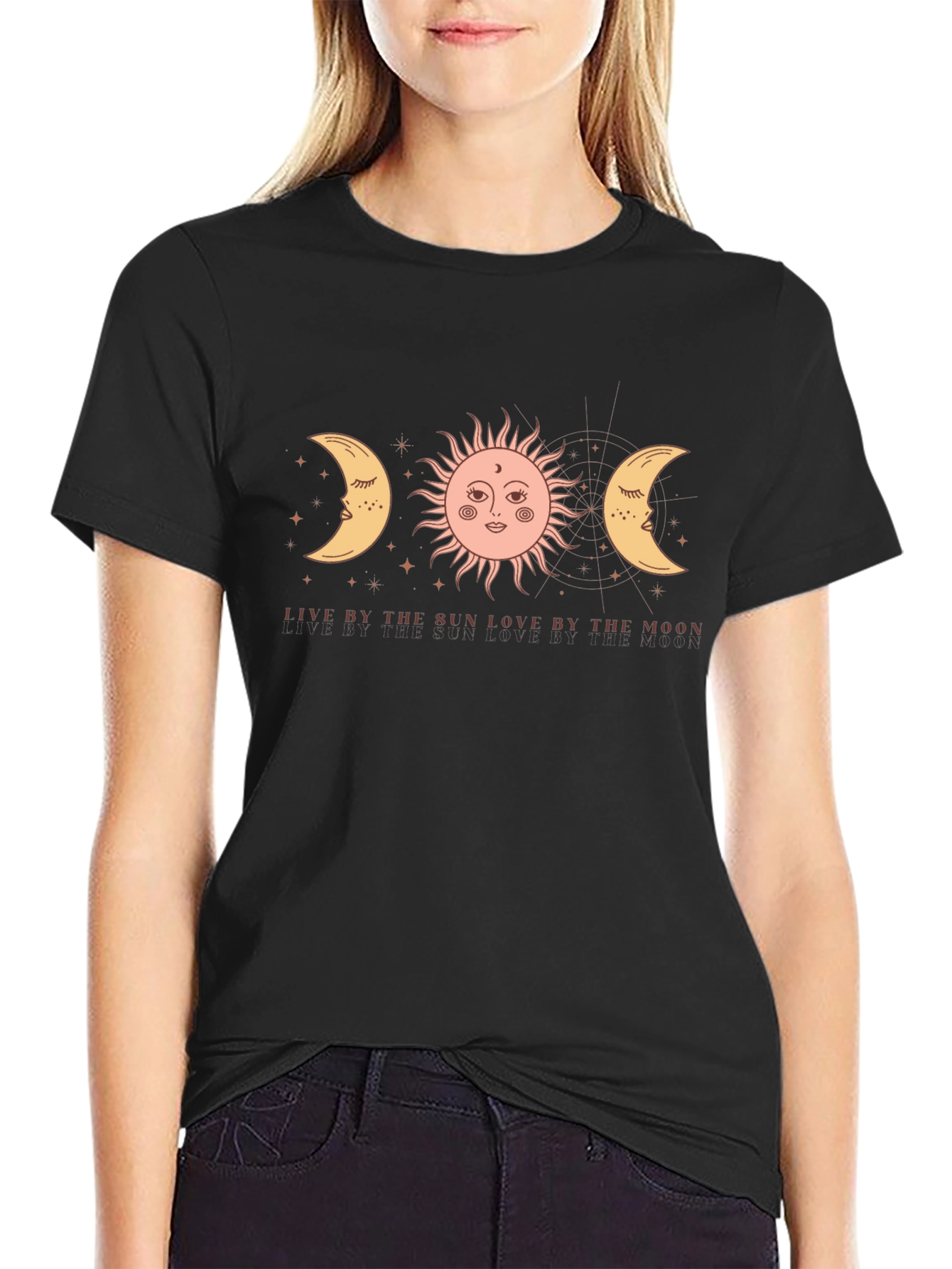 Sun and Moon Graphic T-Shirt