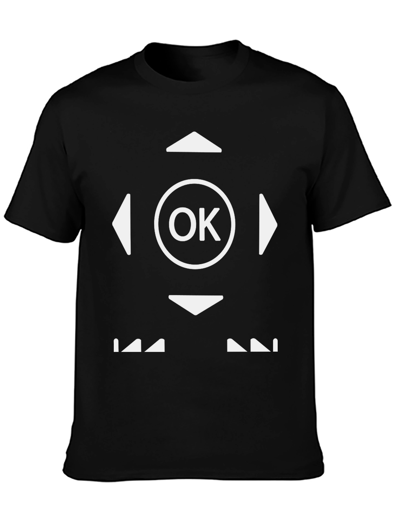 OK Controller Black T-Shirt - Novelty Gamer Tee
