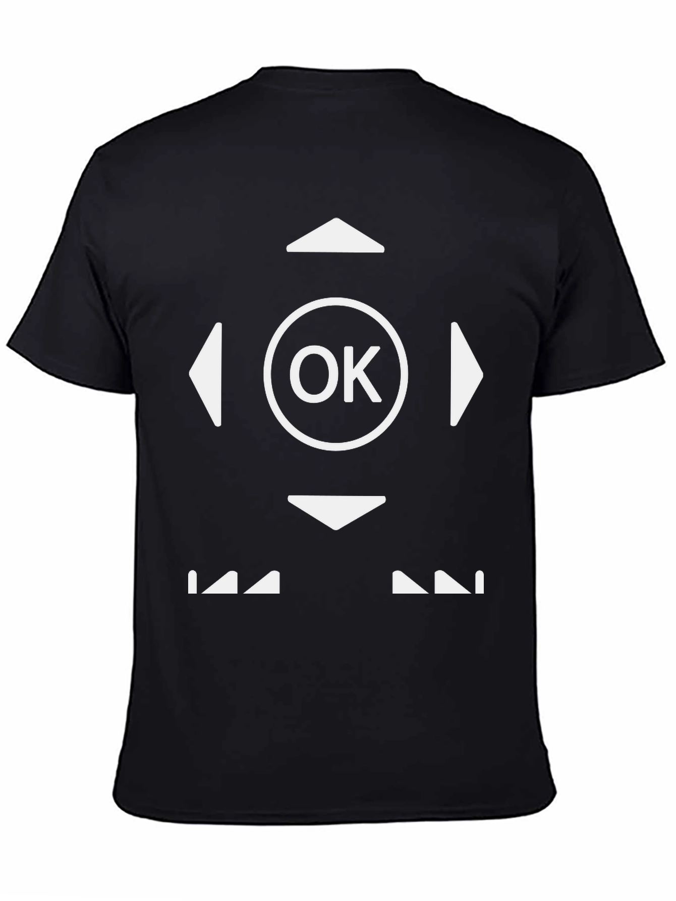 OK Controller Black T-Shirt - Novelty Gamer Tee