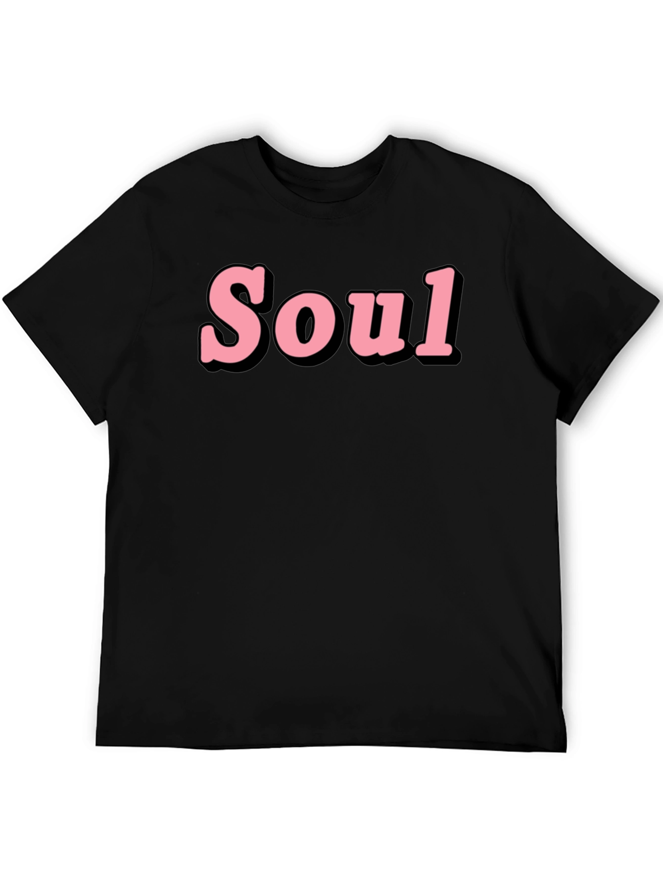 Stylish Soul Graphic T-Shirt - Black
