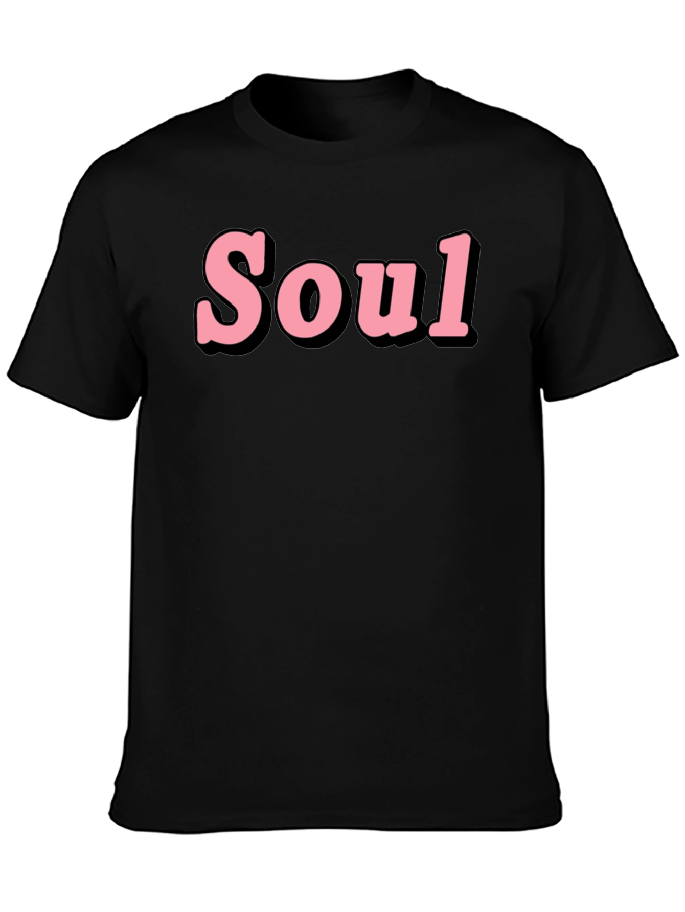 Stylish Soul Graphic T-Shirt - Black