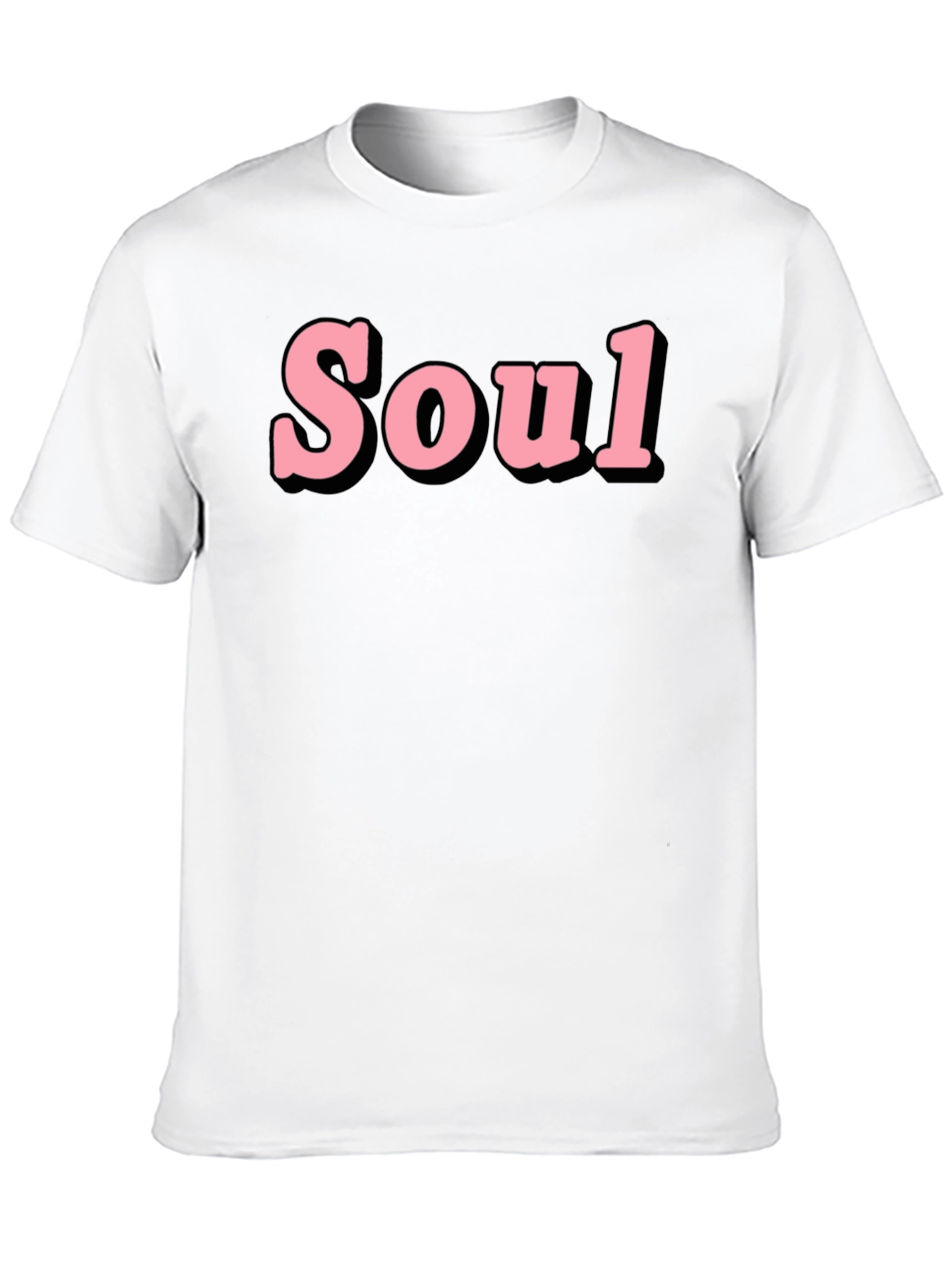 Stylish Soul Graphic T-Shirt - Black