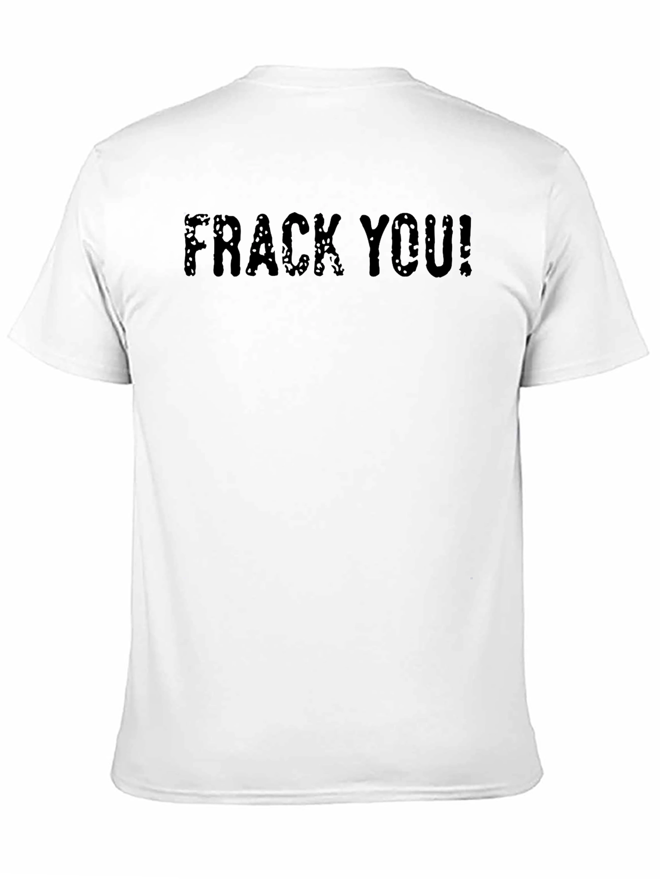 Frack You! Graphic Print T-Shirt - Black