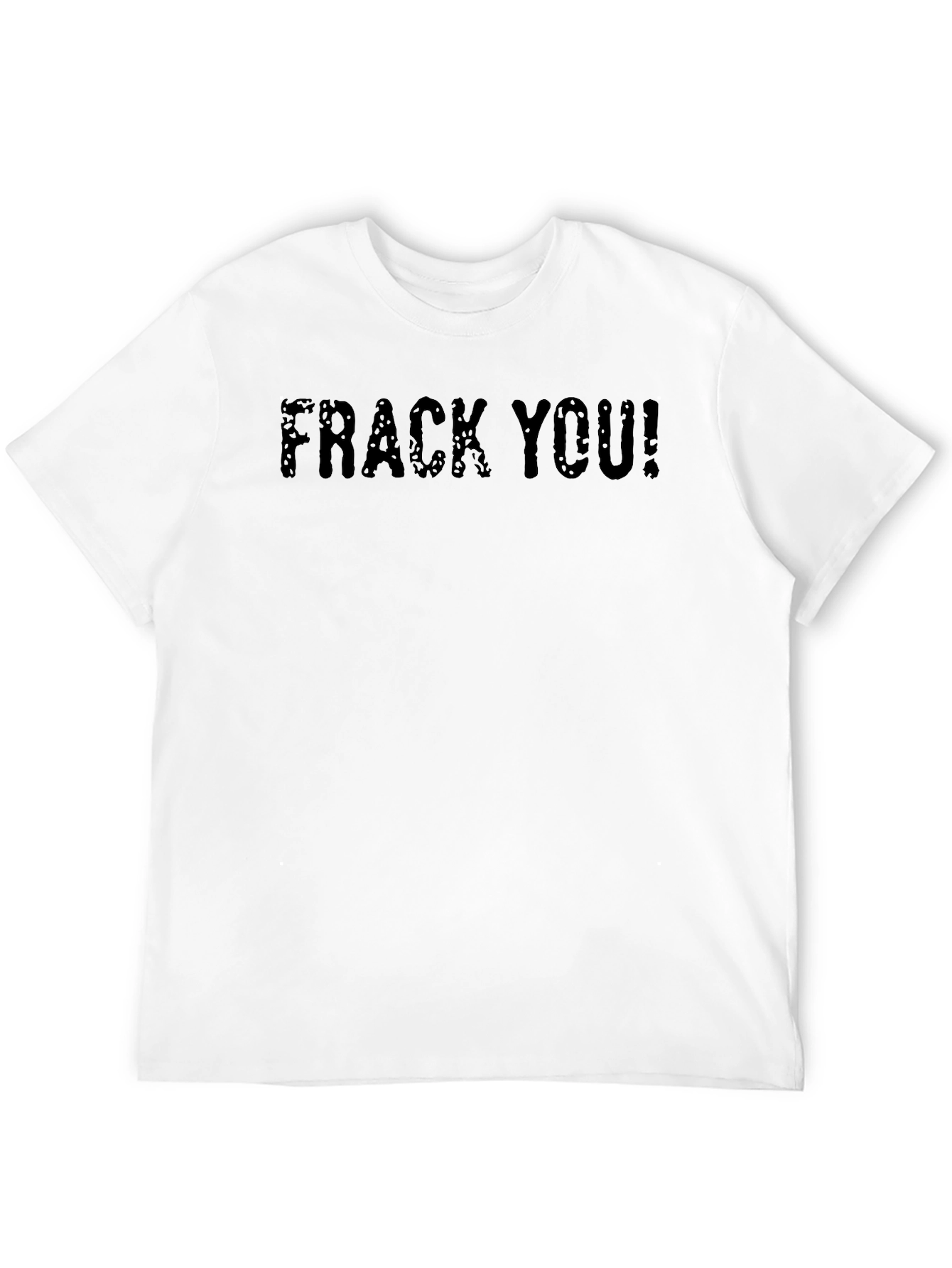 Frack You! Graphic Print T-Shirt - Black